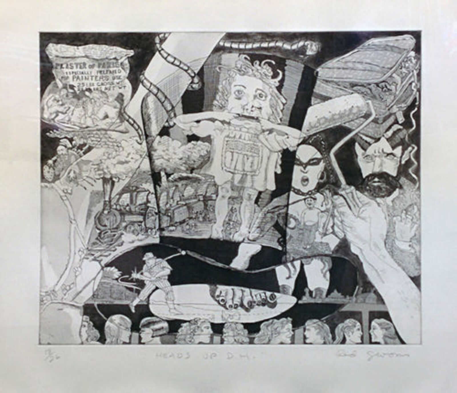 HEADS UP D.H. by Red Grooms, 1980
