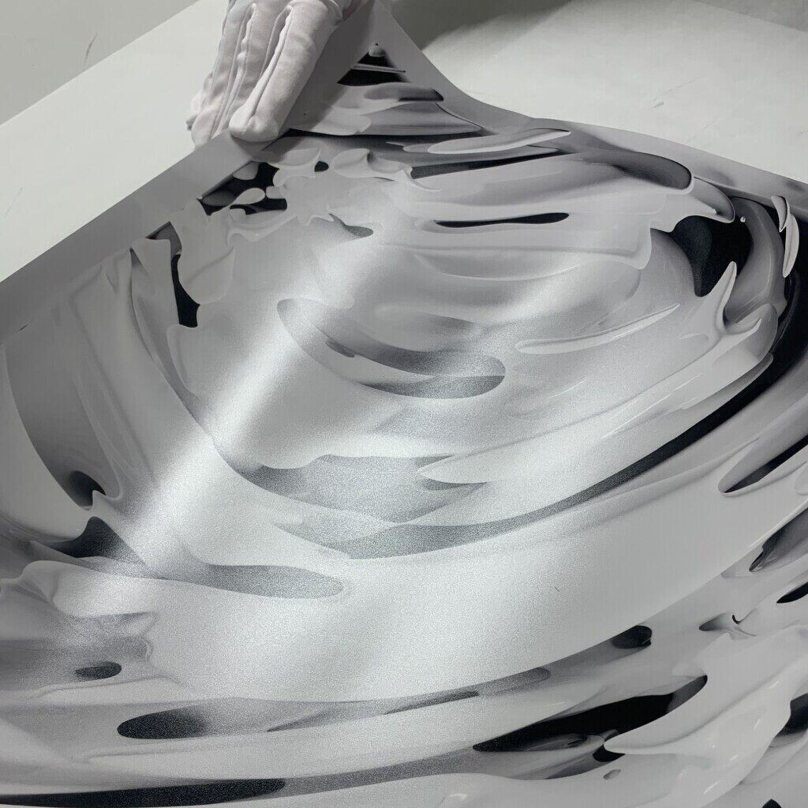 Artwork by Refik Anadol, Quantum Memories: Noise A, B, C, Made of C-Print 