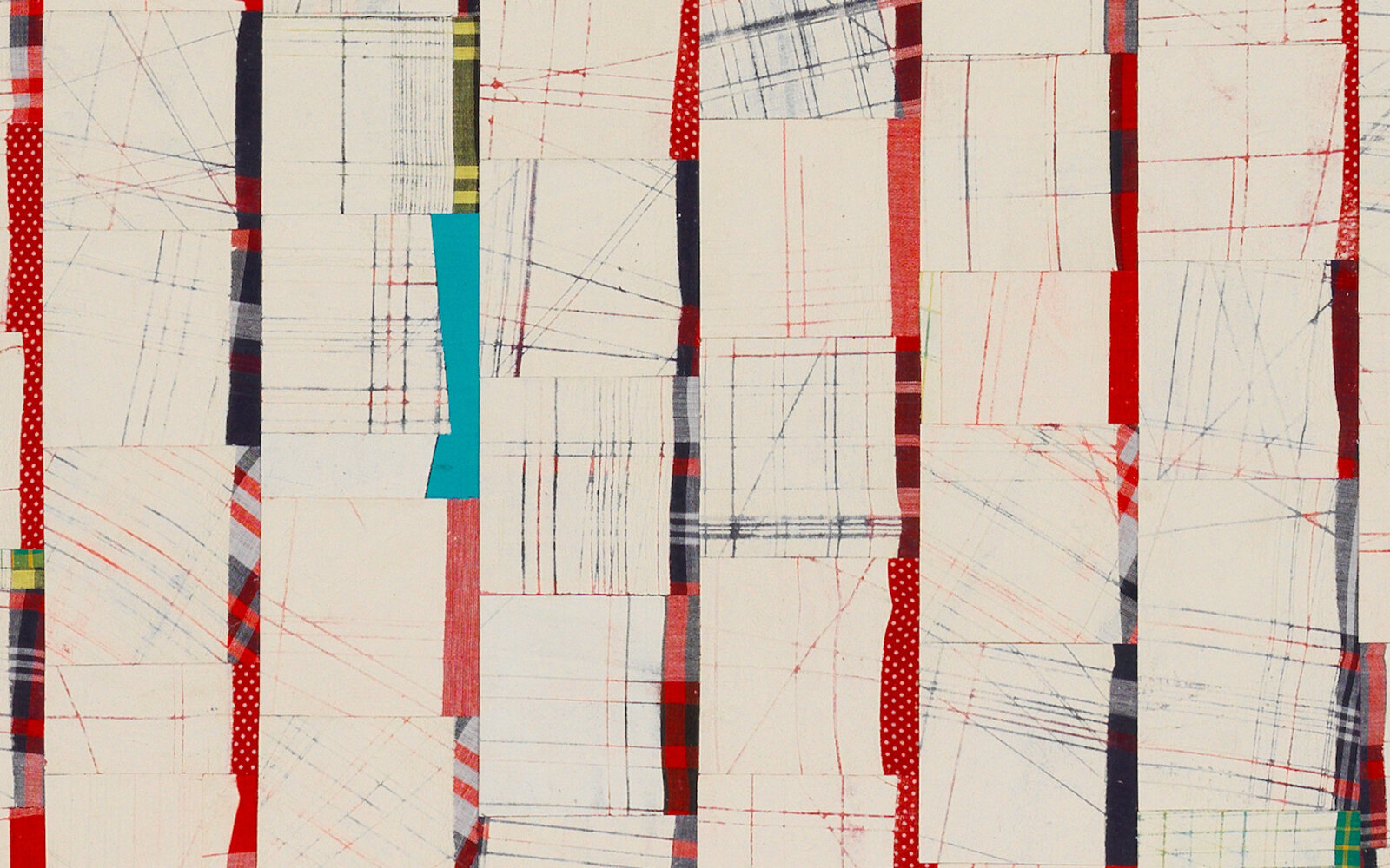 Artwork by Remy Jungerman, Pimba AGIDA KAA III, Made of Cotton textile, kaolin (pimba) on wood panel (plywood) 