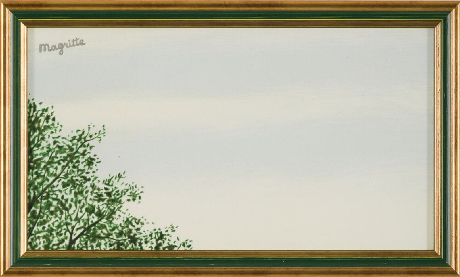 Artwork by René Magritte, Profondeurs de la Terre ou Paysage (Set of 4), Made of 5 colors lithograph on 300g BFK Rives paper 