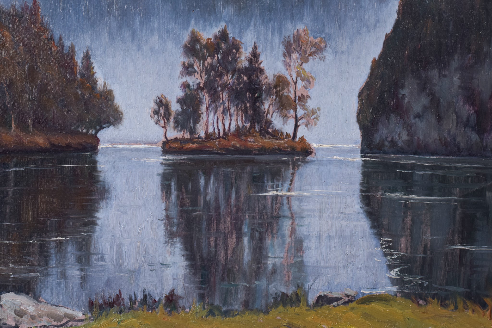 Artwork by Ricard Tárrega Viladoms, Lake Königssee, Made of Oil on canvas 
