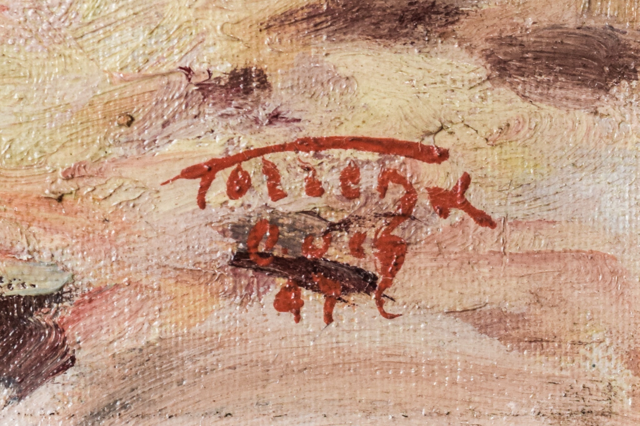 Artwork by Ricard Tárrega Viladoms, Spanish Cala Landscape, Made of Oil on canvas 