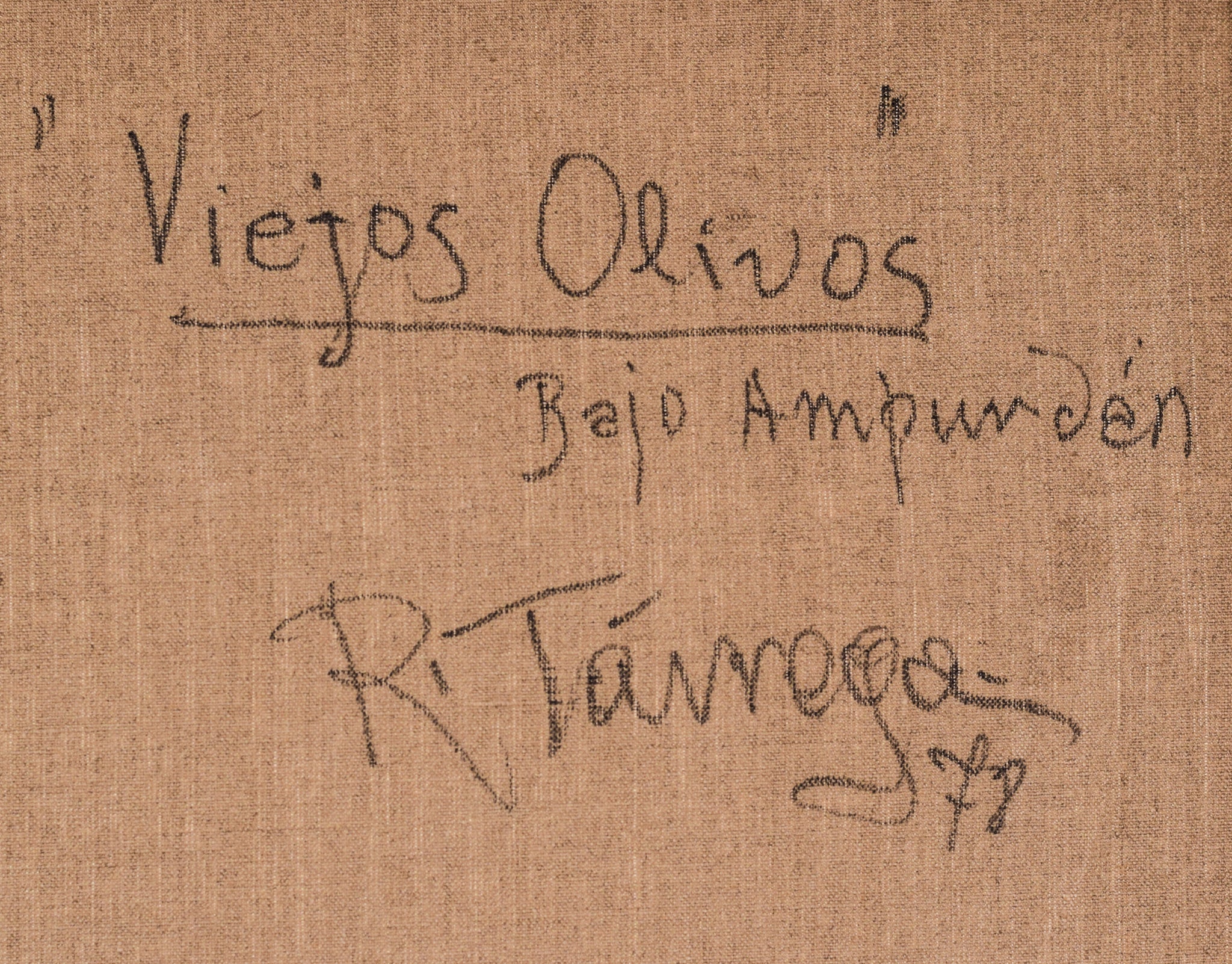 Artwork by Ricard Tárrega Viladoms, Viejos Olivos, Made of Oil on canvas 