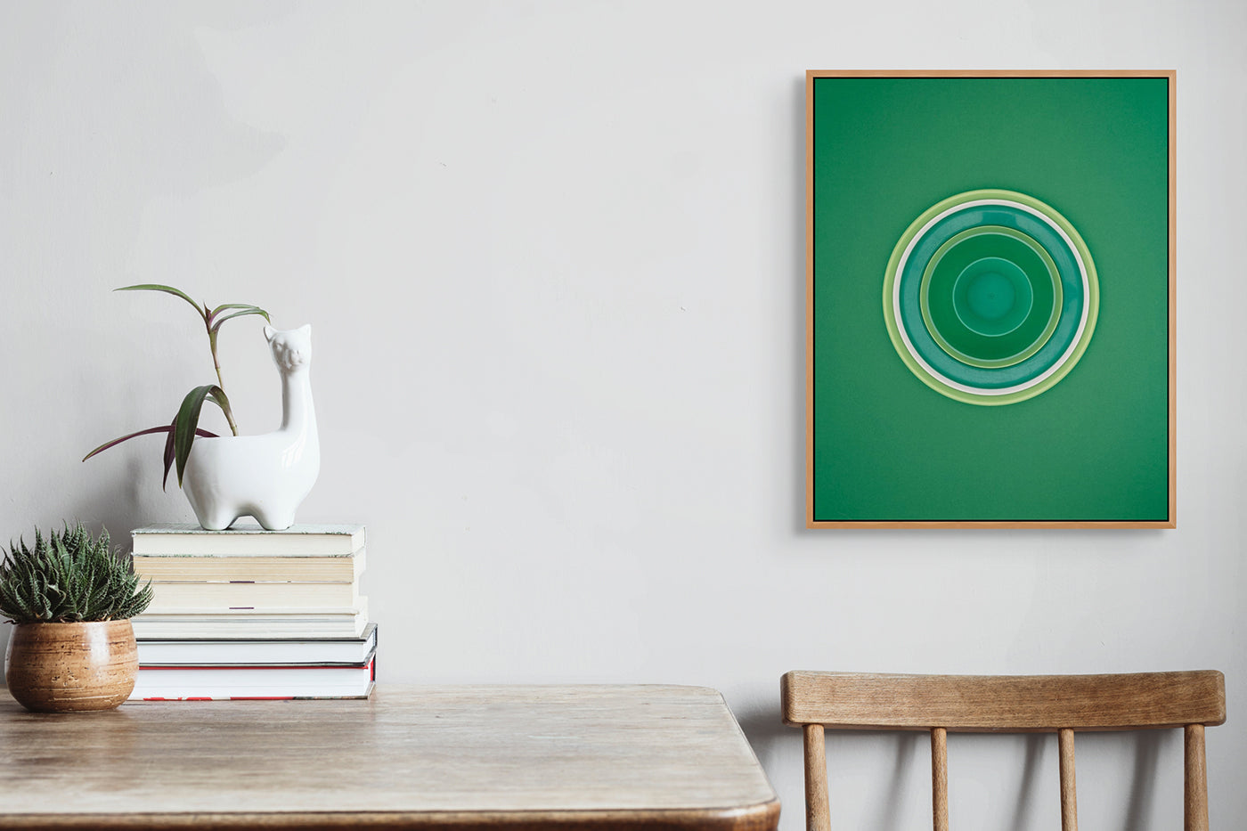 Artwork by Richard Caldicott, Combination Green, Made of C print 