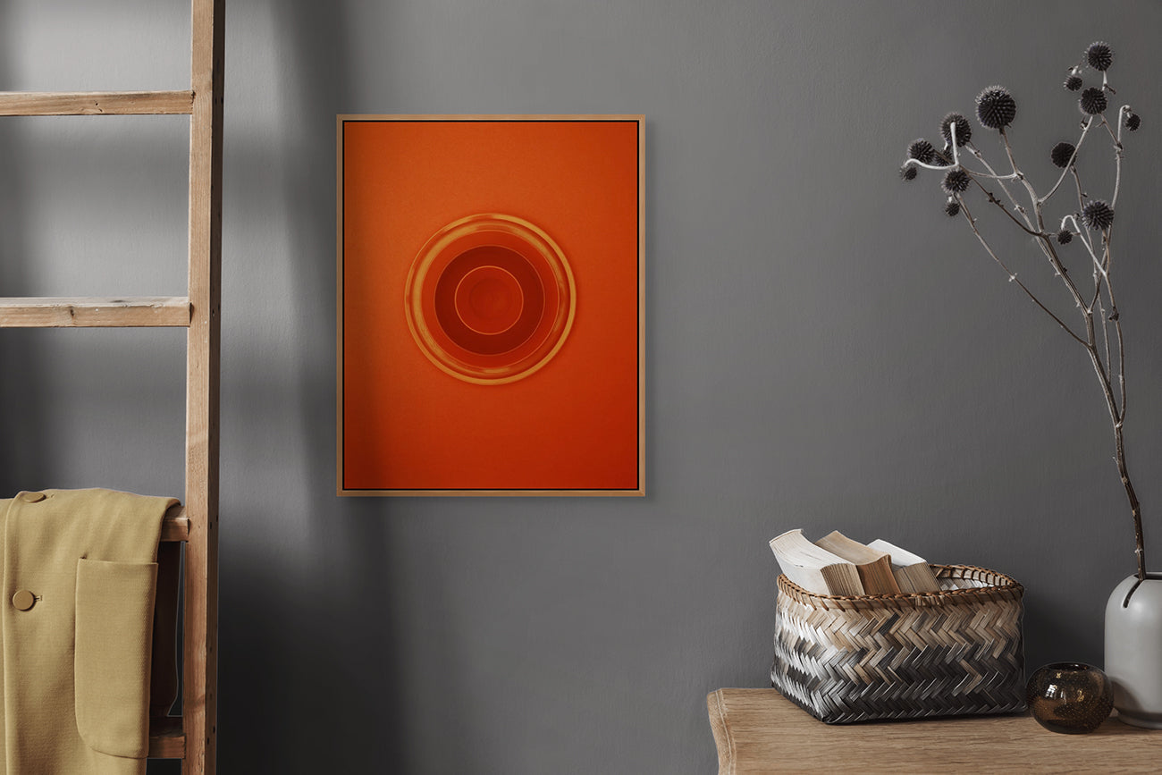 Artwork by Richard Caldicott, Combination Orange, Made of C print 