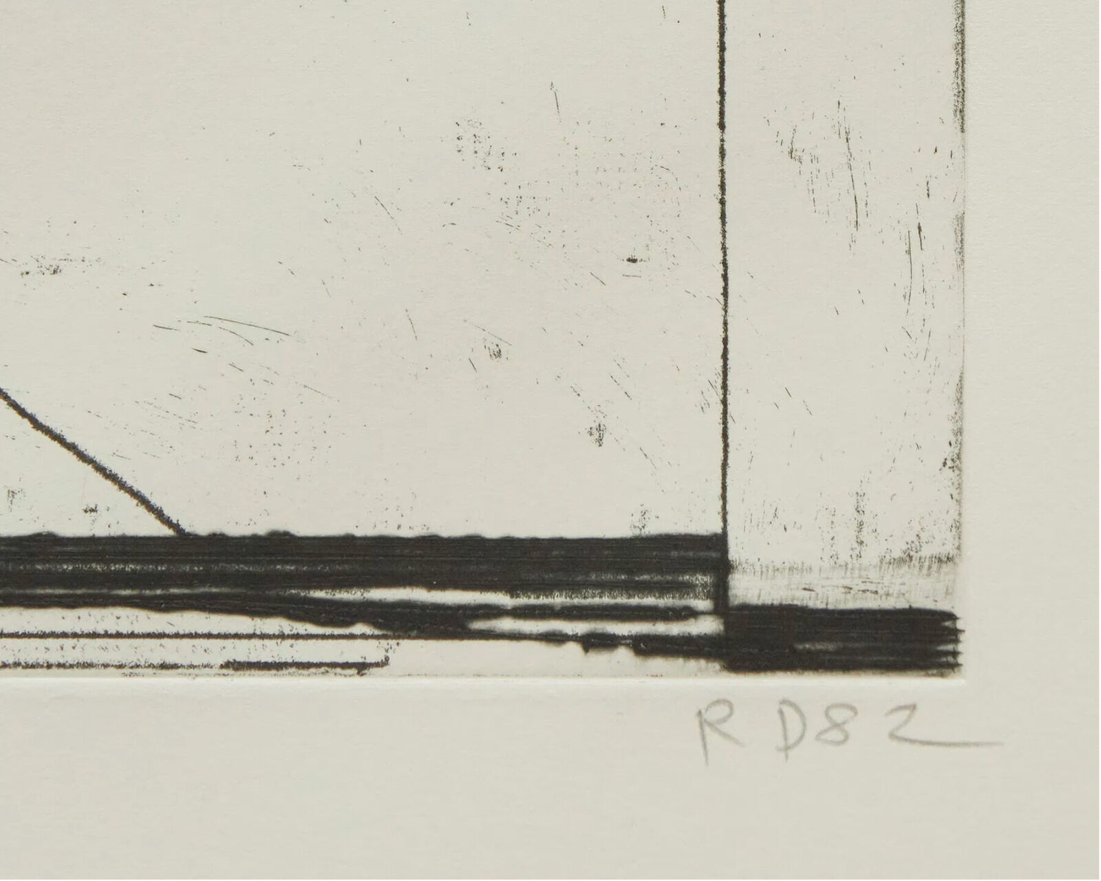 Artwork by Richard Diebenkorn, Softground Splay, Made of Etching 