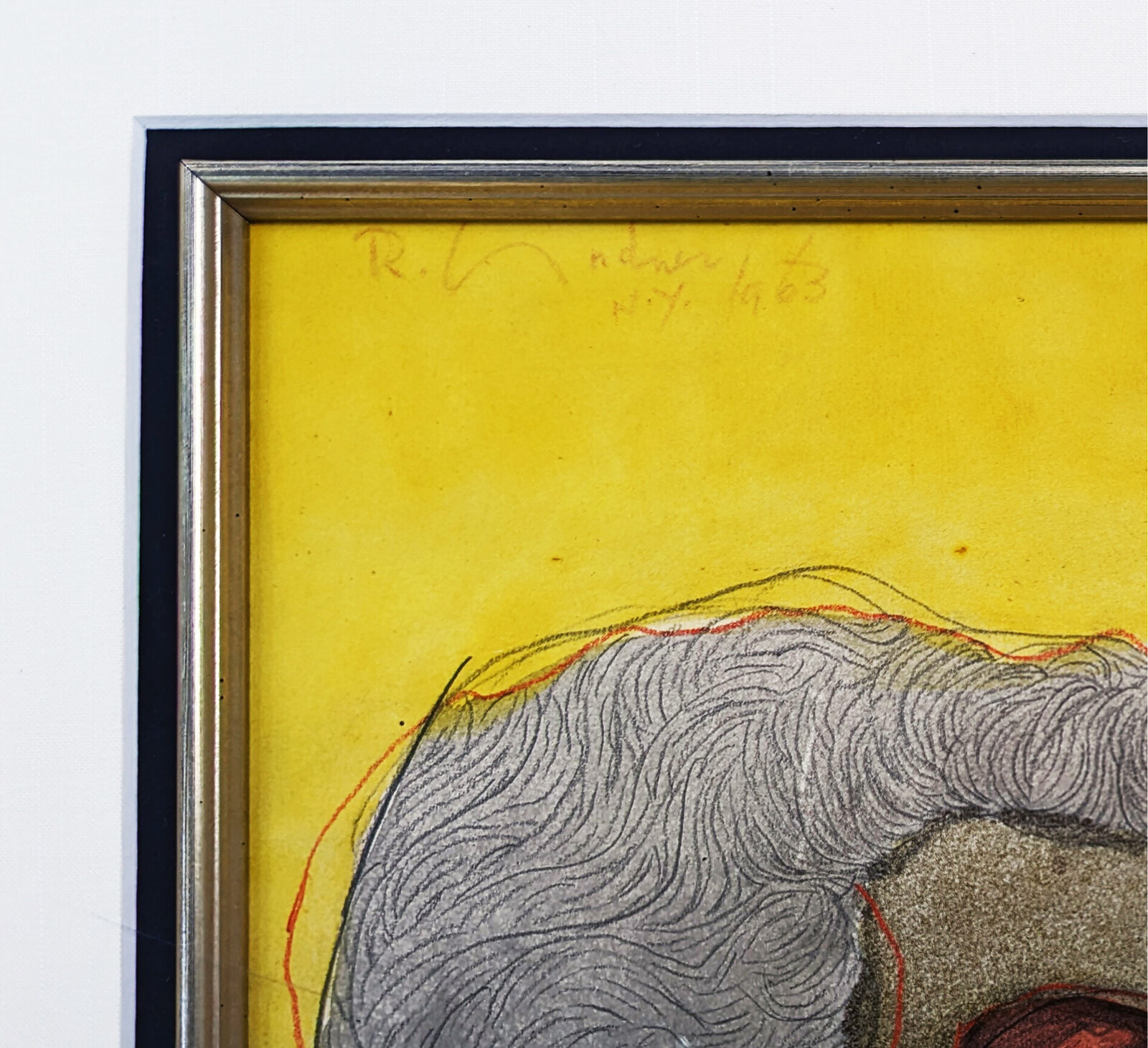 Artwork by Richard Lindner, The Enduring Spirit New York, Made of Graphite And Watercolor On Paper 