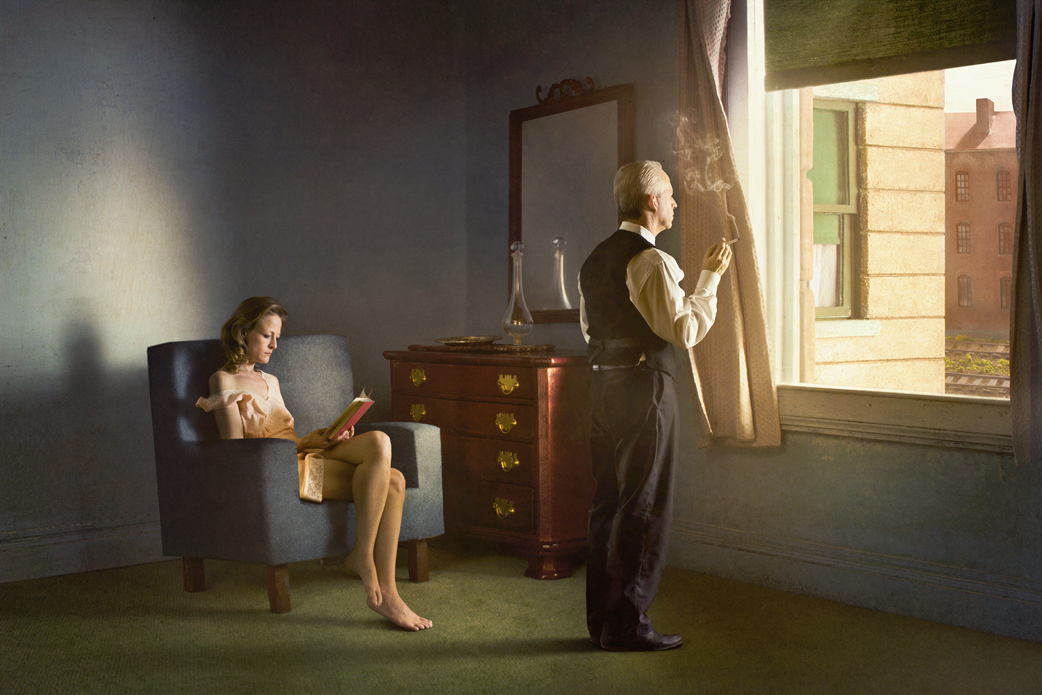 Hotel by Railroad by Richard Tuschman, 2012