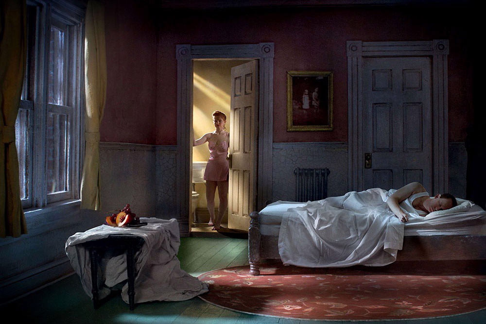 Pink Bedroom (Still Life at Night) by Richard Tuschman, 2013