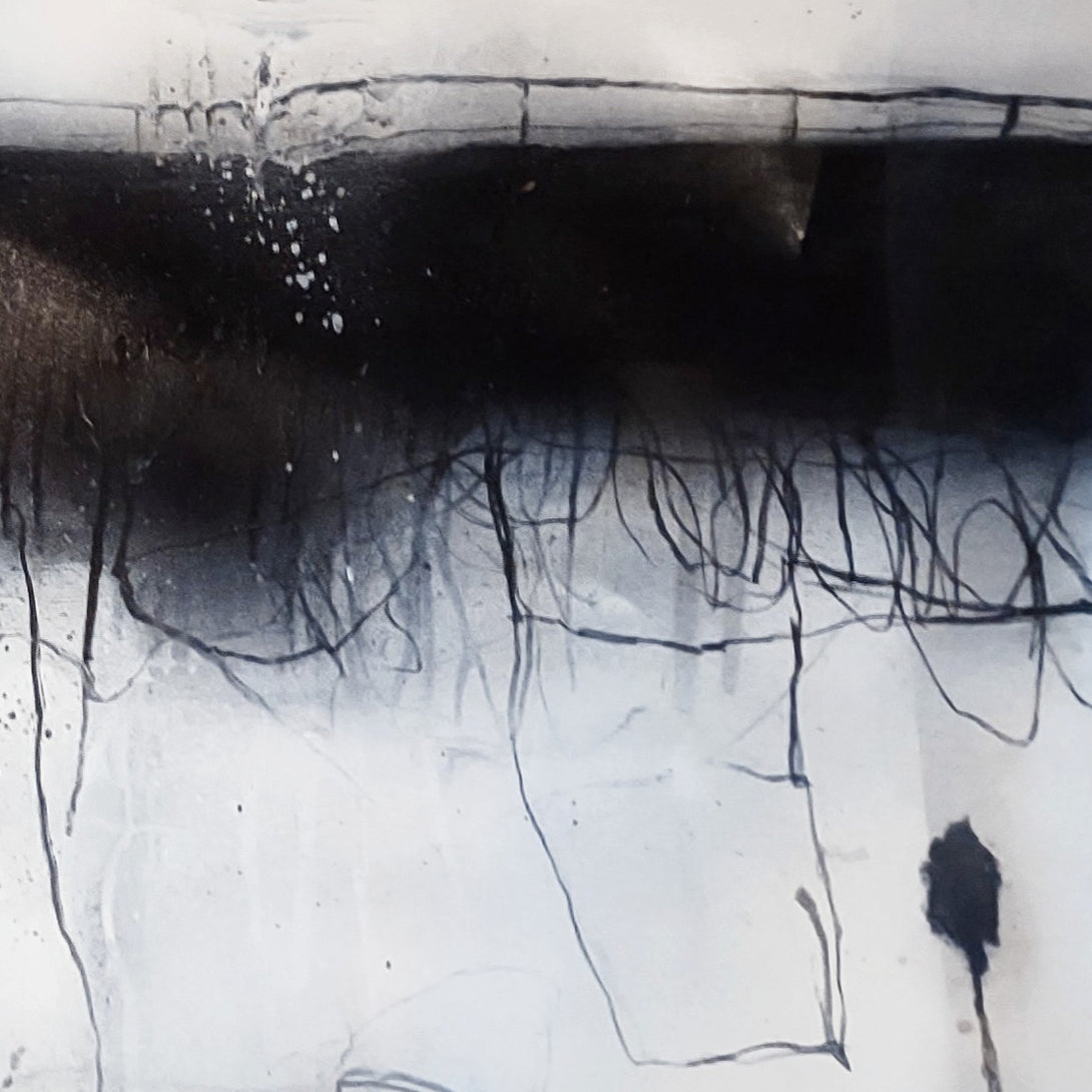 Artwork by Robert Baribeau, Charcoal Coastline #5, Made of Charcoal on paper 