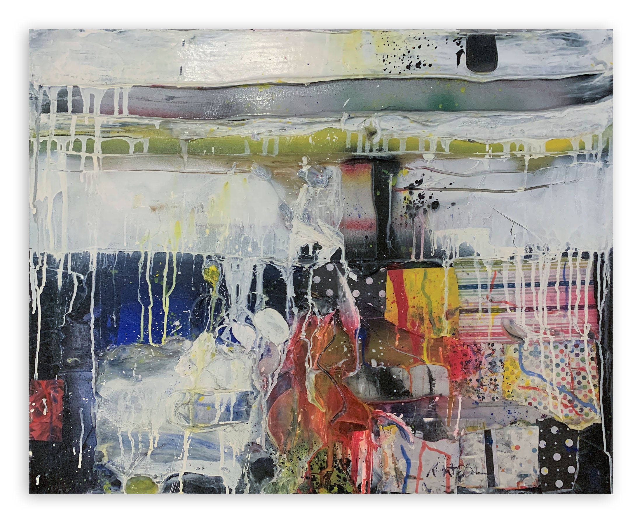 Artwork by Robert Baribeau, Milbrook in Pink, Made of Acrylic on canvas 