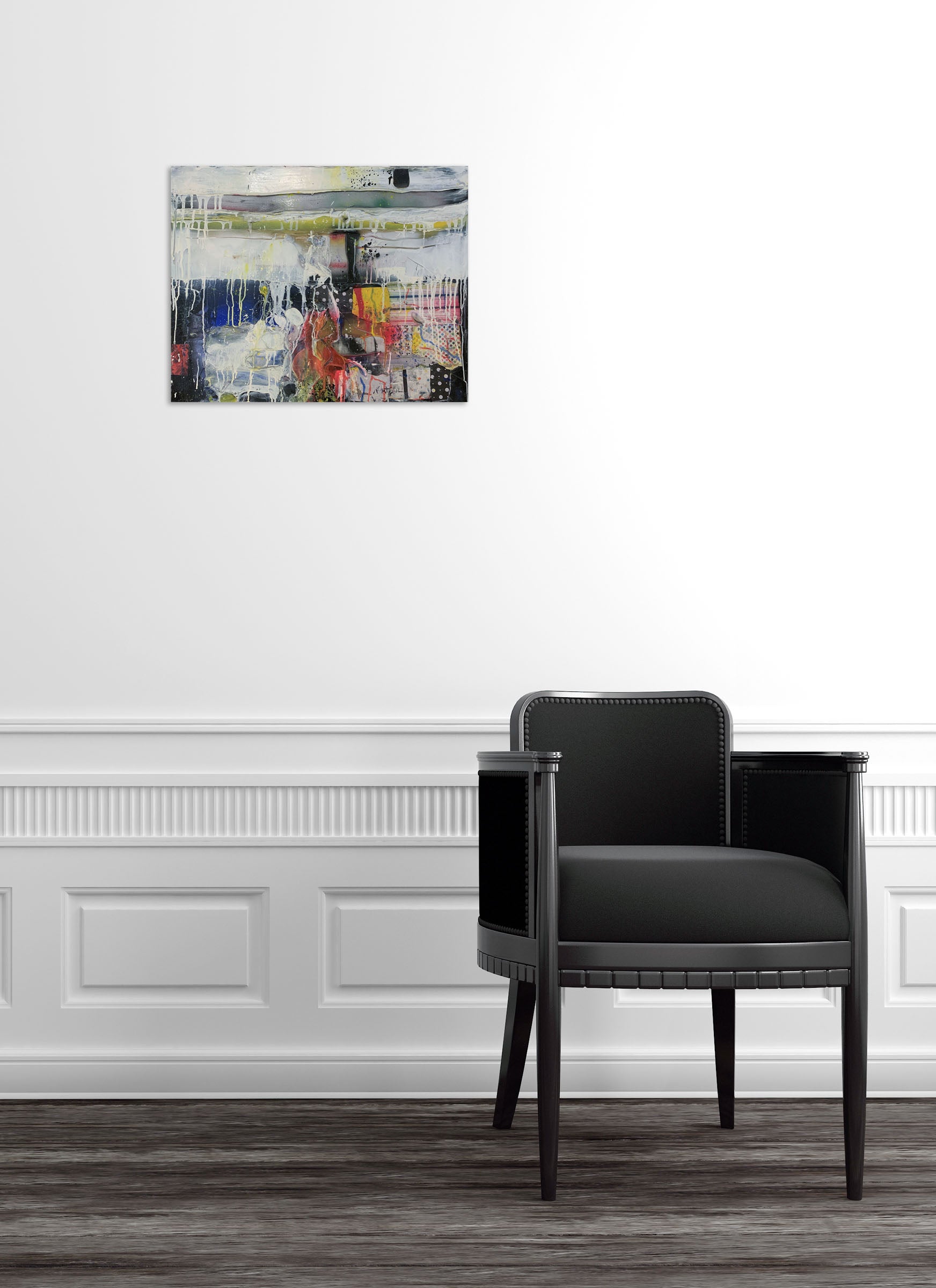 Artwork by Robert Baribeau, Milbrook in Pink, Made of Acrylic on canvas 