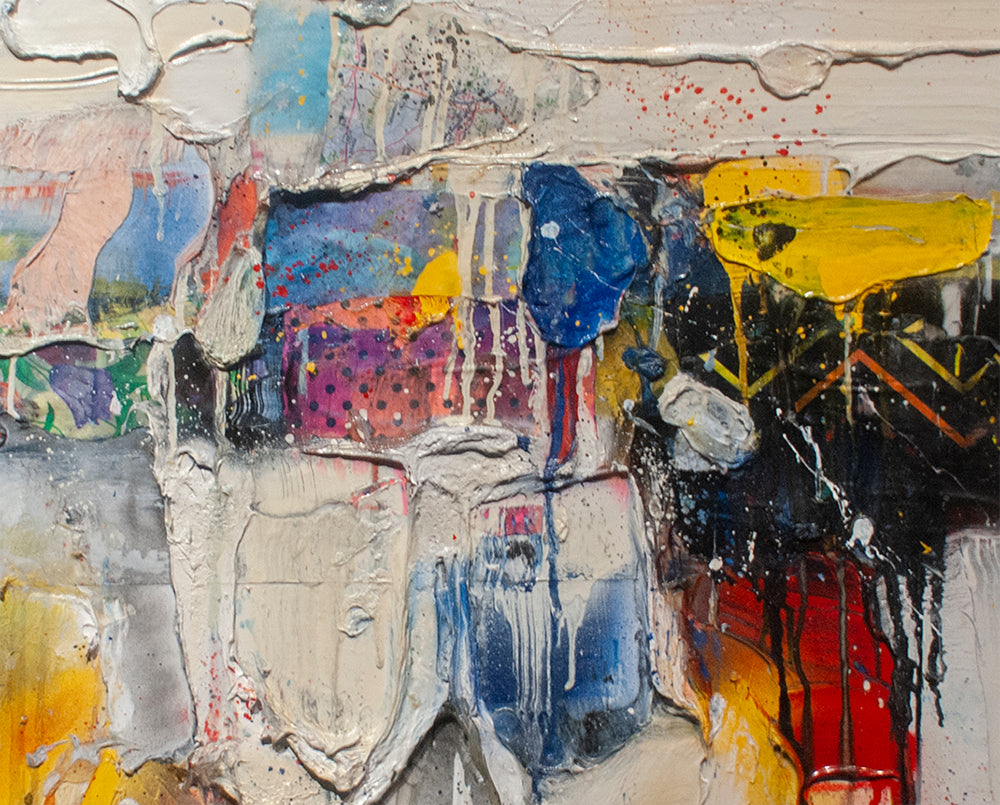 Artwork by Robert Baribeau, Milbrook in Yellow, Made of Acrylic on canvas 