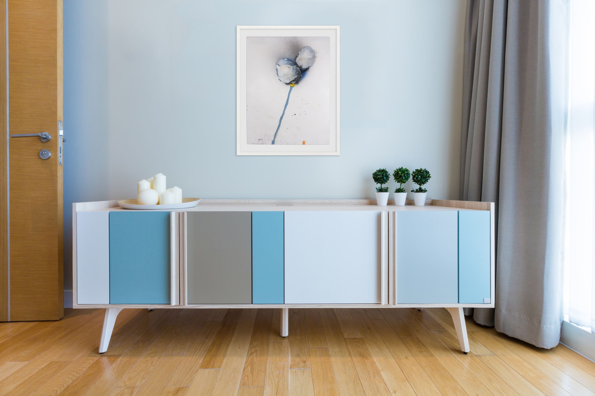 Artwork by Robert Baribeau, Stem #226, Made of Acrylic on poster board 