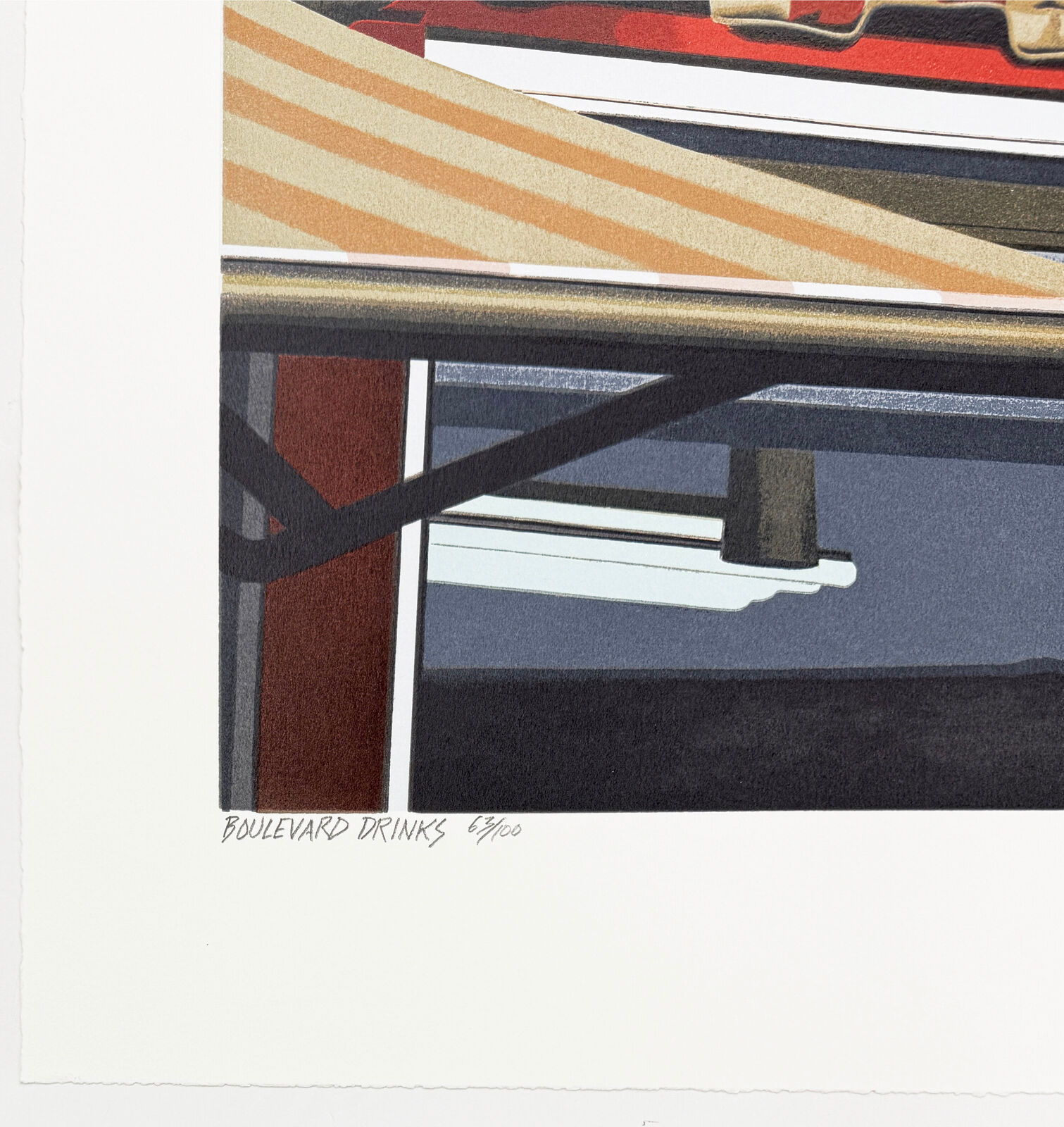 A picture of a building with a sign that says Boulevard Drinks.