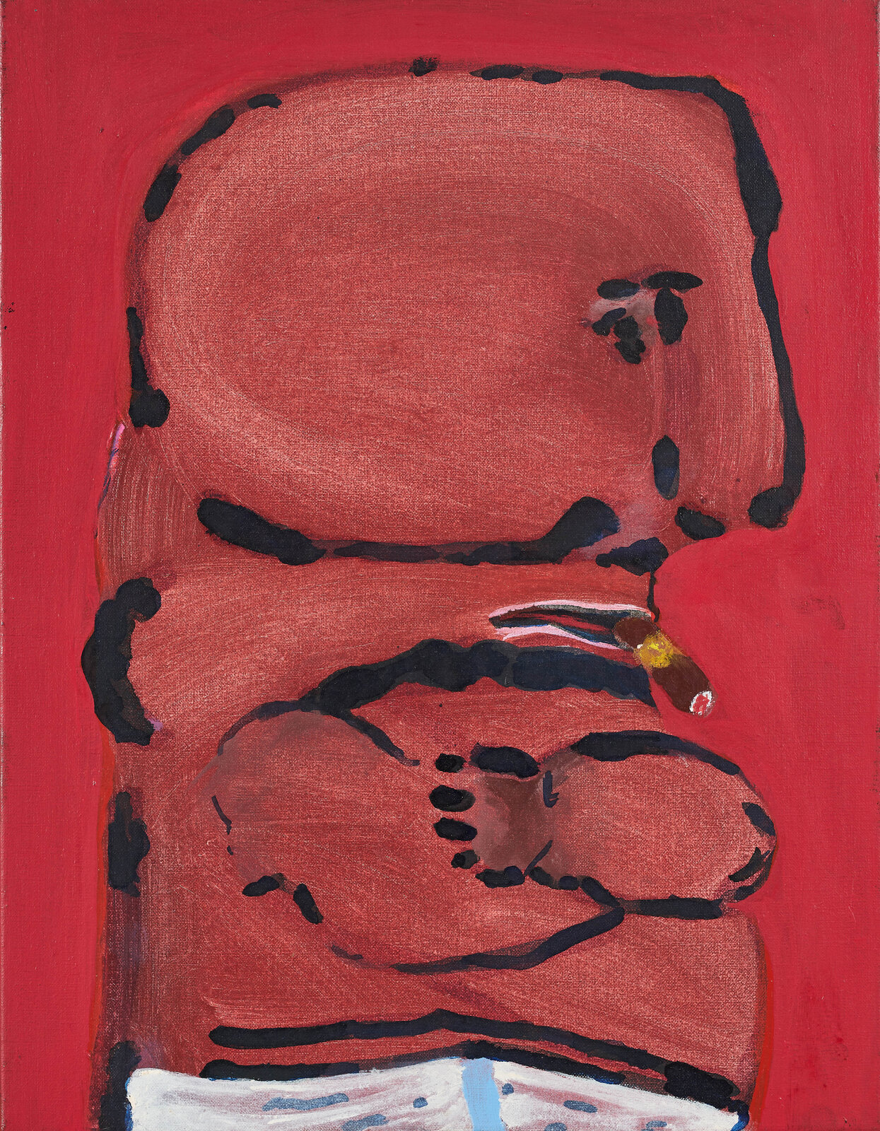 Artwork by Robert Hodgins, Little Monster, Made of Oil on canvas 