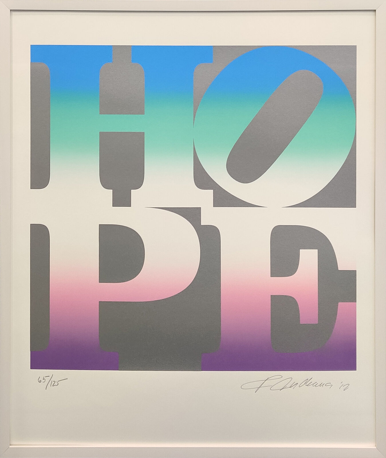Artwork by Robert Indiana, FOUR SEASONS OF HOPE PORTFOLIO (SILVER), Made of Silkscreen 