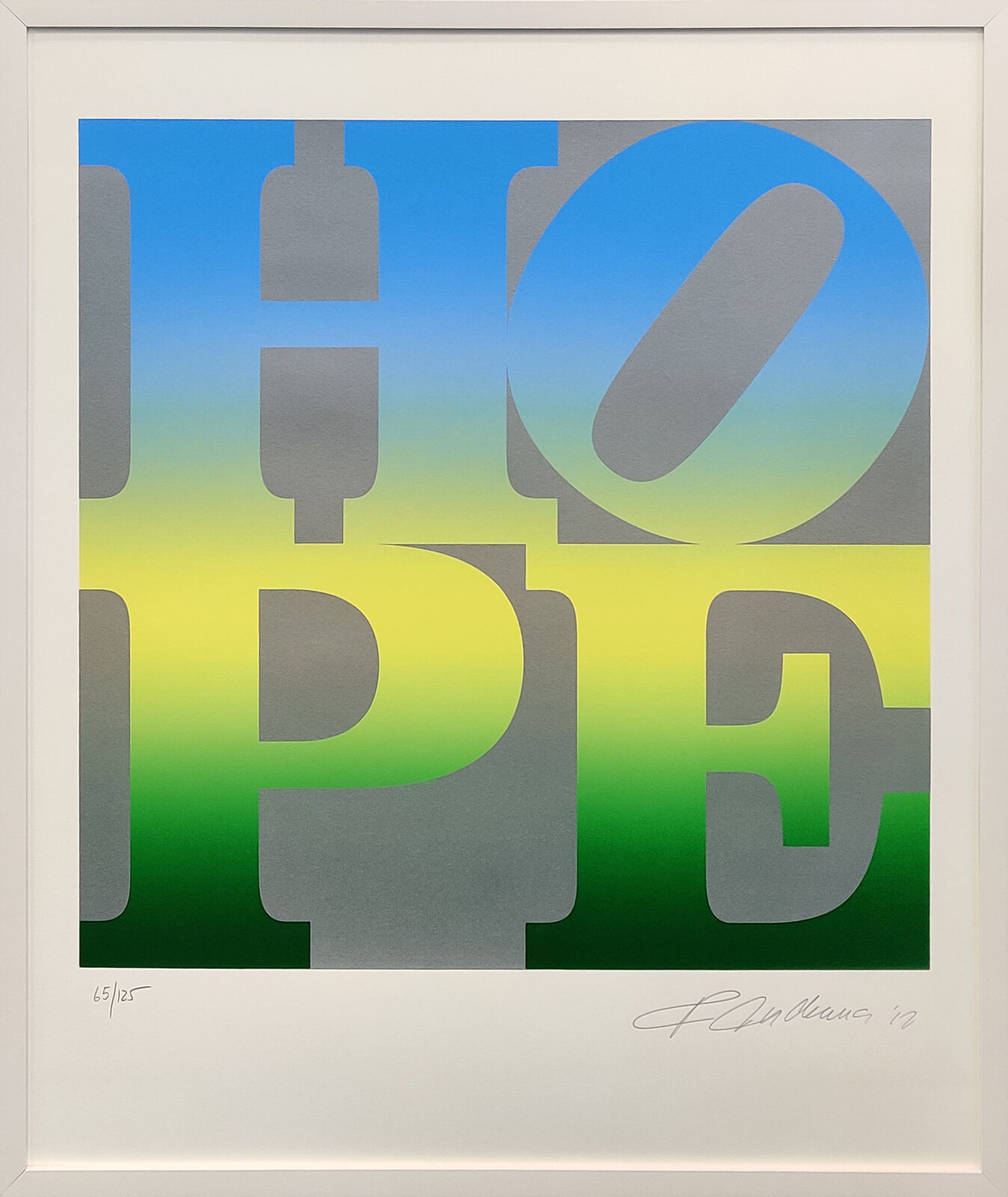 Artwork by Robert Indiana, FOUR SEASONS OF HOPE PORTFOLIO (SILVER), Made of Silkscreen 