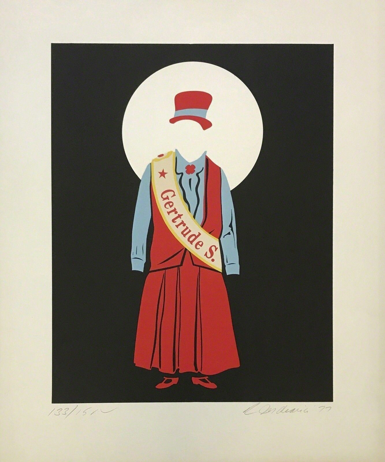 GERTRUDE STEIN by Robert Indiana, 1977