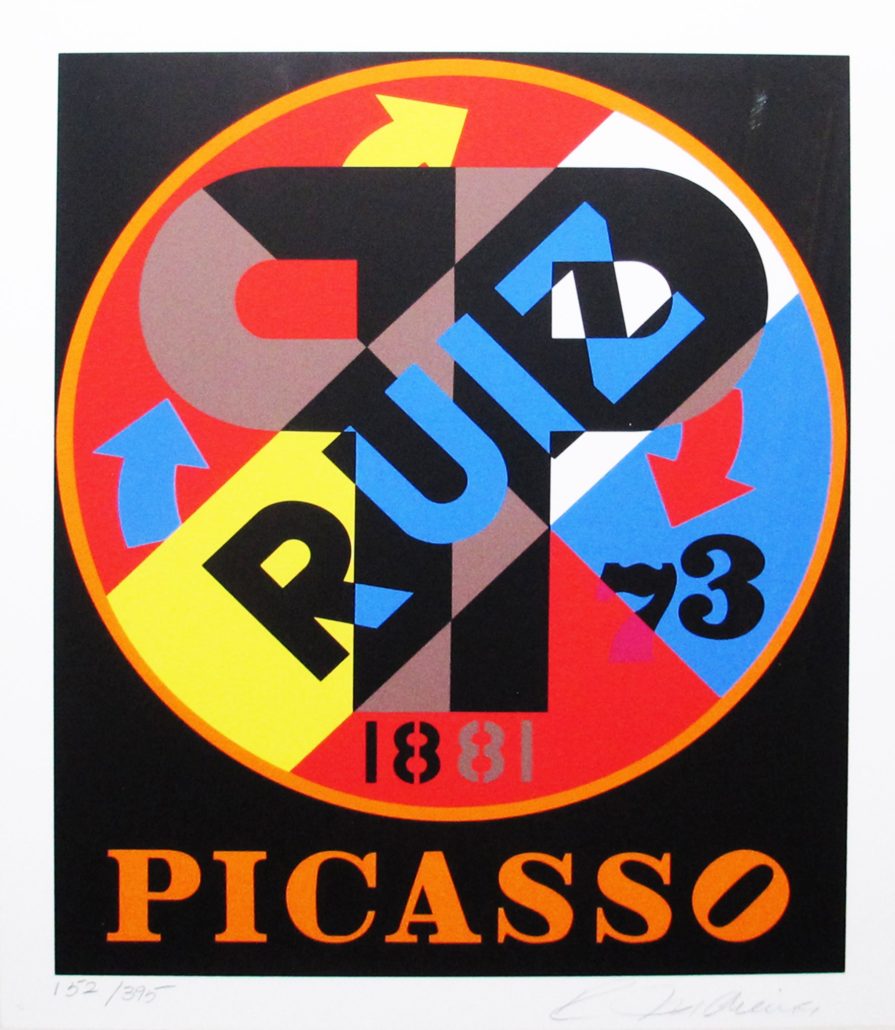 Artwork by Robert Indiana, The American Dream (Picasso), Made of Silkscreen 