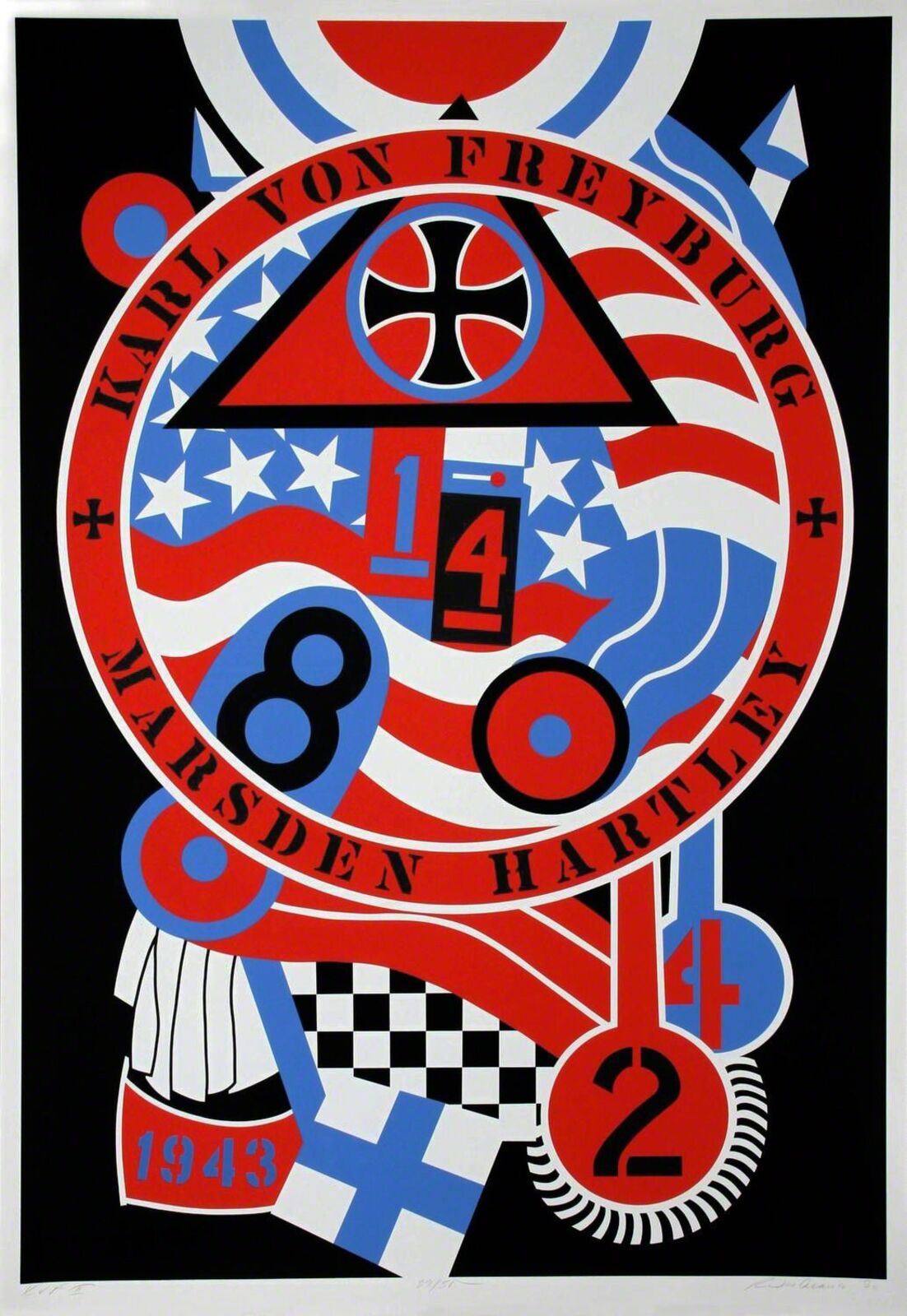 Artwork by Robert Indiana, THE HARTLEY ELEGIES - KvF II, Made of Screenprint 