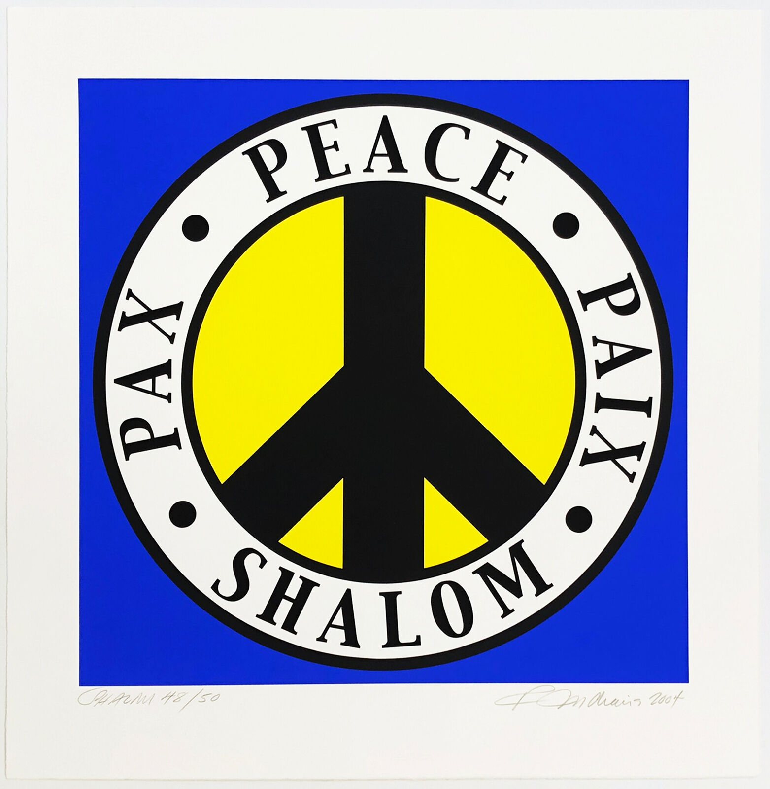 The Tel Aviv Peace by Robert Indiana, 2004