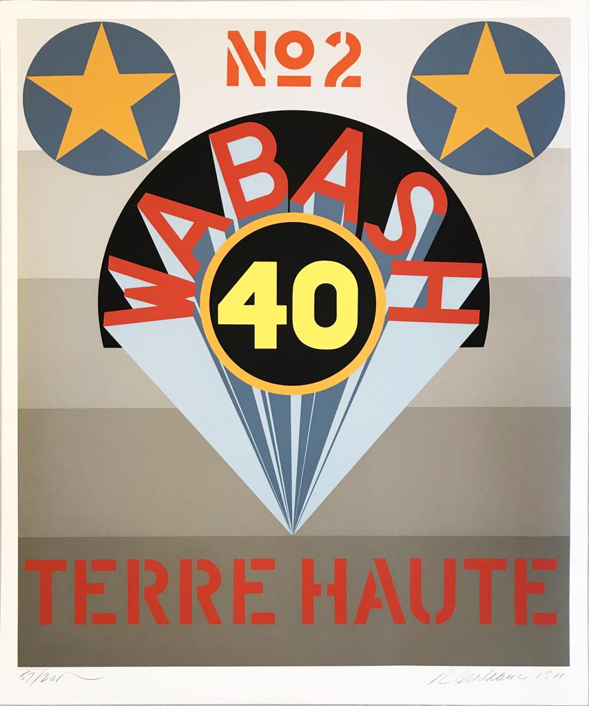 Artwork by Robert Indiana, Decade (Terre Haute No. 2), Made of Screenprint in colors on Schoellers Parole paper 