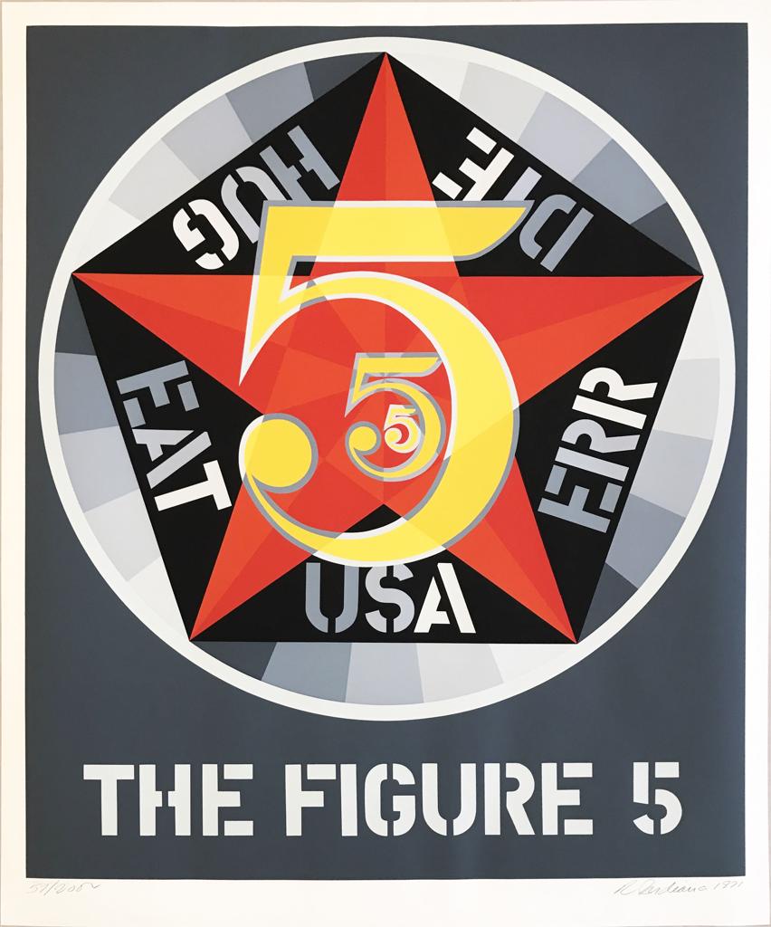 Decade (The Figure 5) by Robert Indiana, 1971