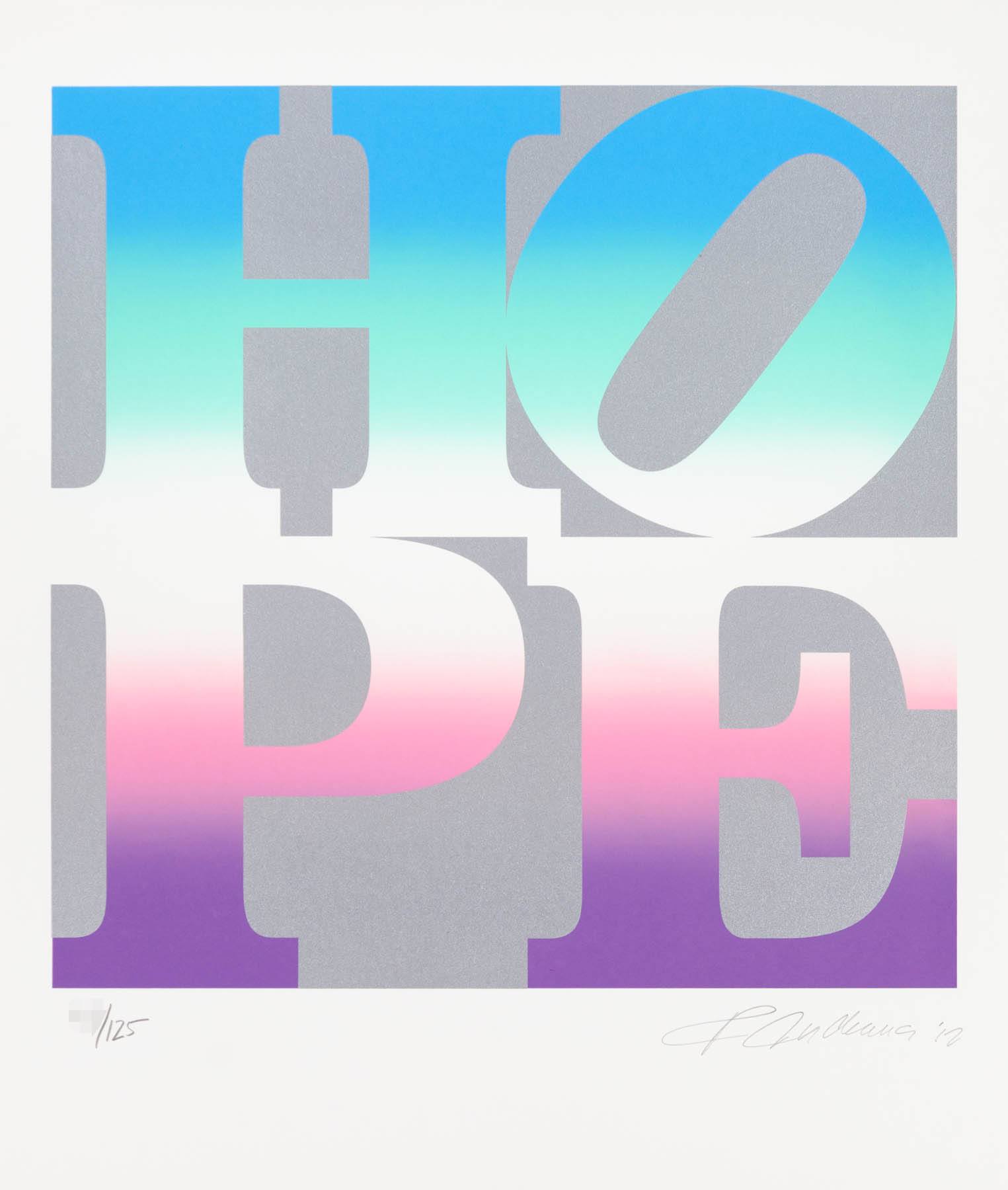 Four Seasons Of Hope: Spring (Silver) by Robert Indiana, 2012