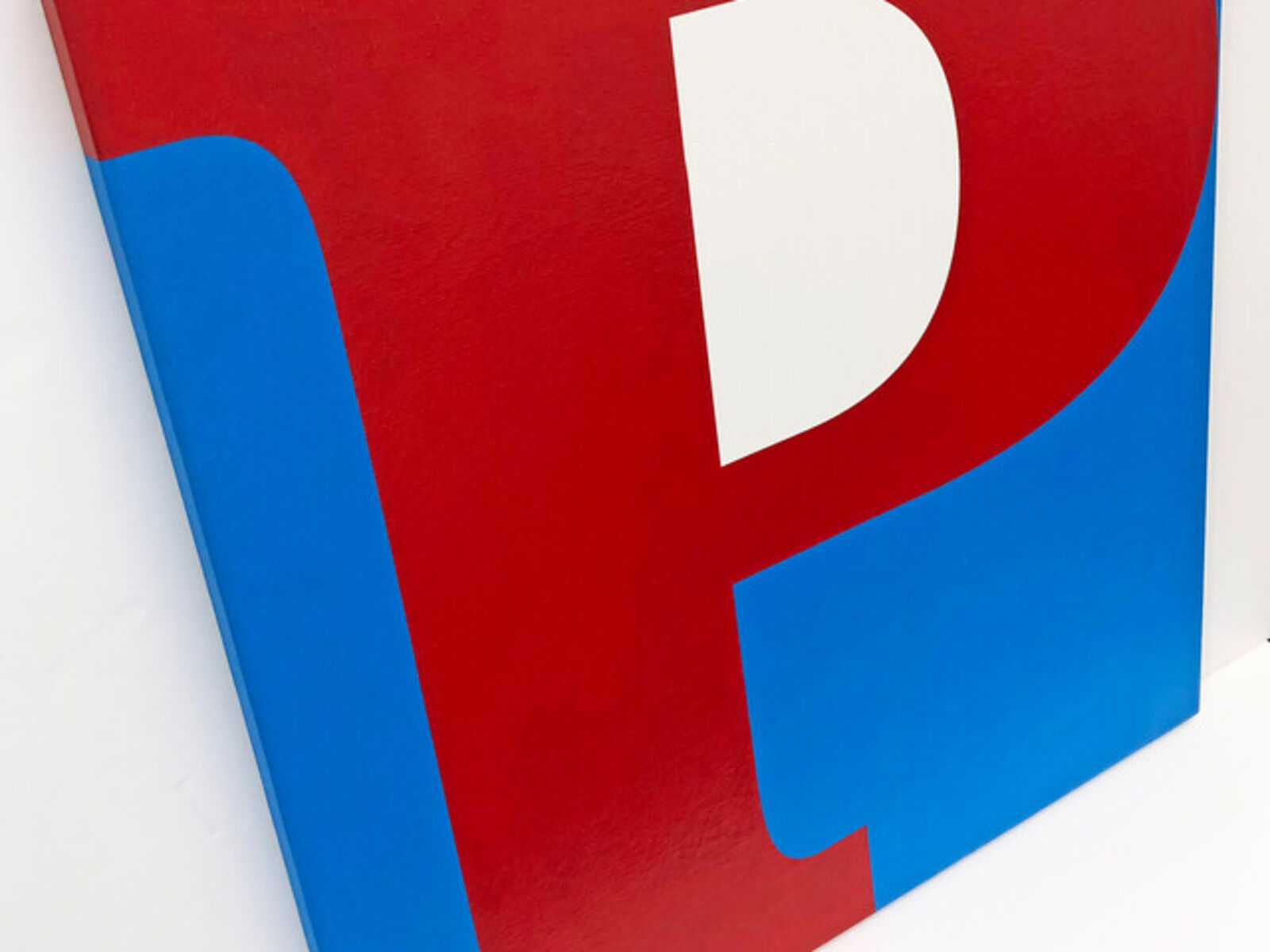 Artwork by Robert Indiana, HOPE (R/W/B), large original 4 panel painting, Made of Oil Painted Silkscreen On Canvas 