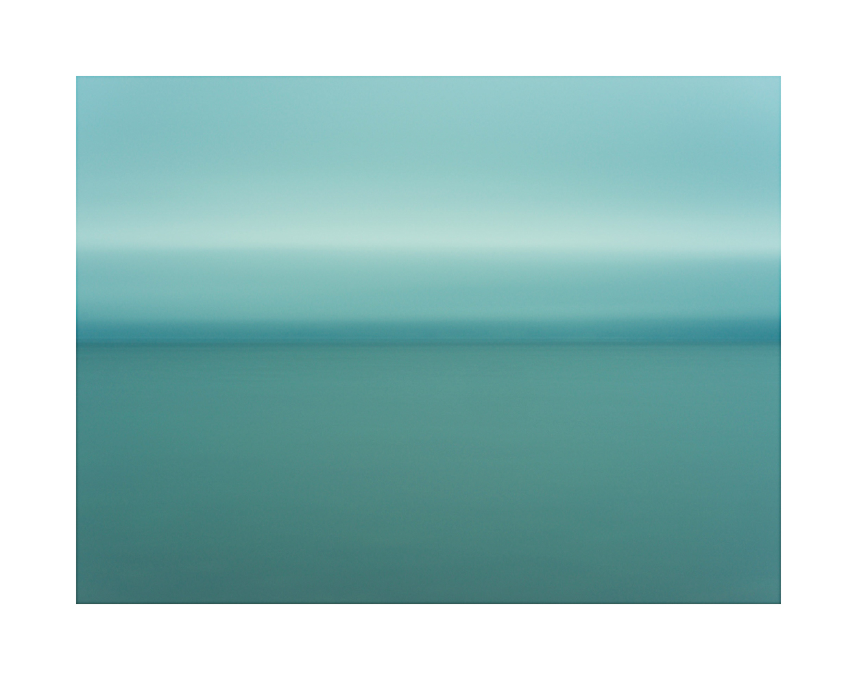 A picture of a blue ocean with a white background.