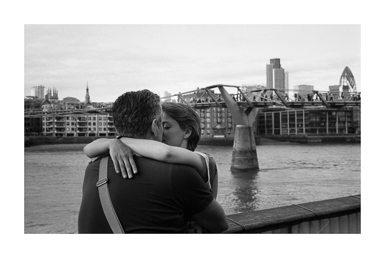 Milenium Bridge Kiss by Robert John Watson, 2022