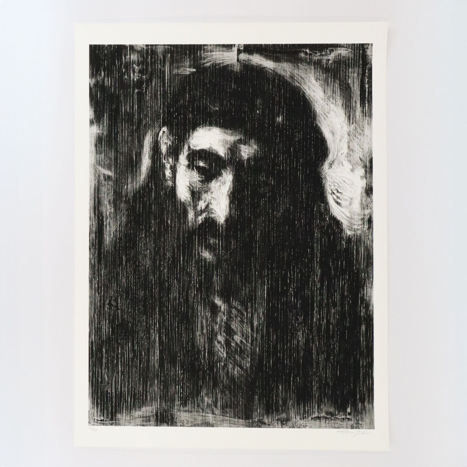 Artwork by Robert Longo, Head of Christ, Made of Archival pigment print 
