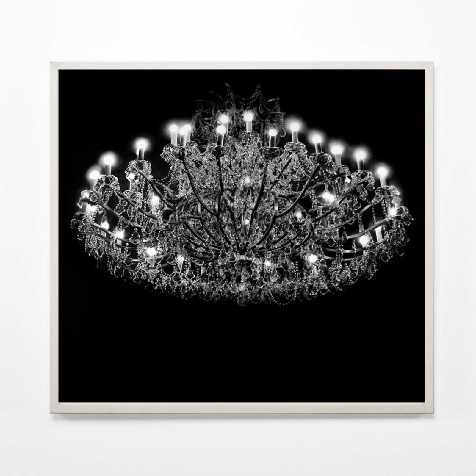 Artwork by Robert Longo, Crystal Chandelier, Made of Pigment Print 