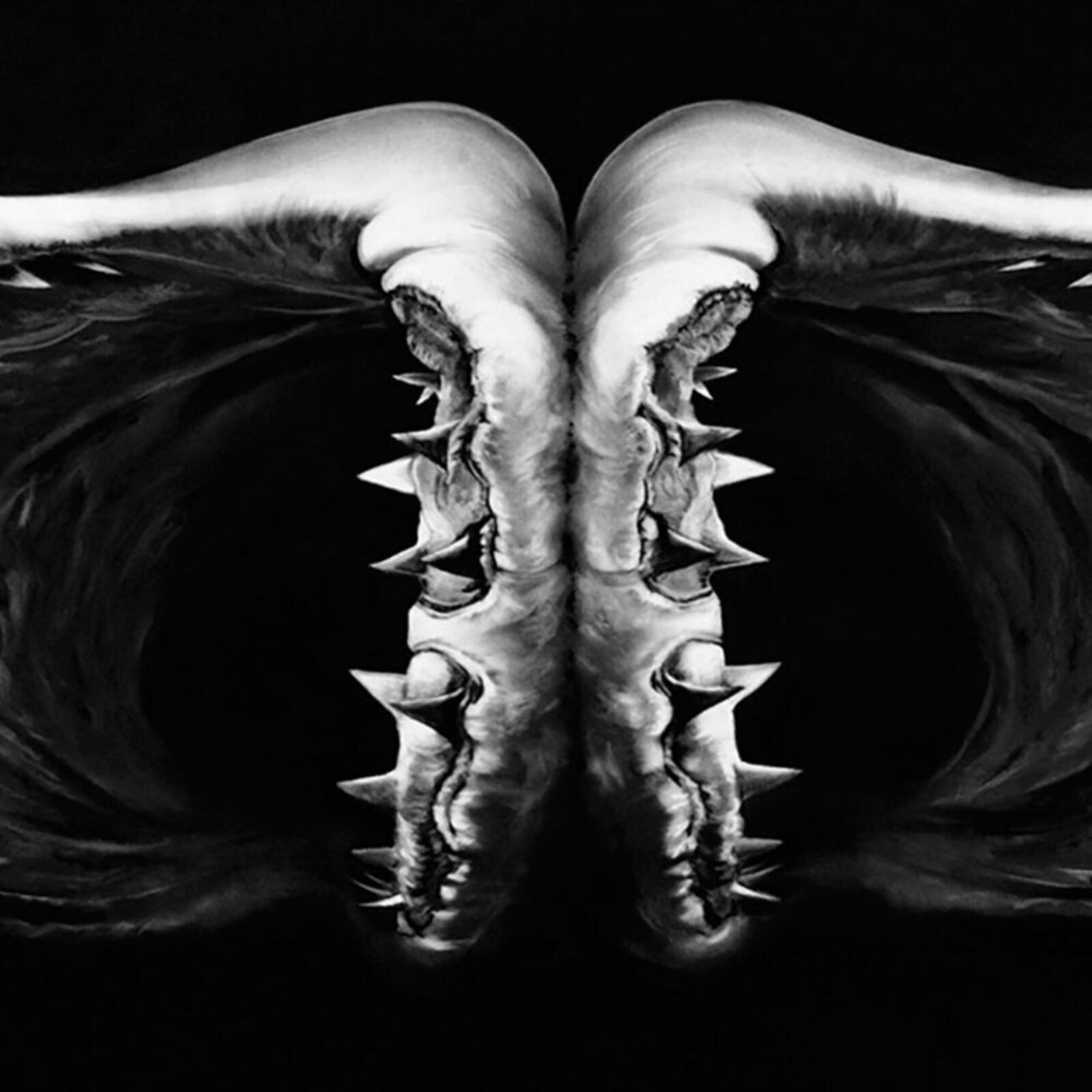 Artwork by Robert Longo, Double Shark, Made of Pigment Print 