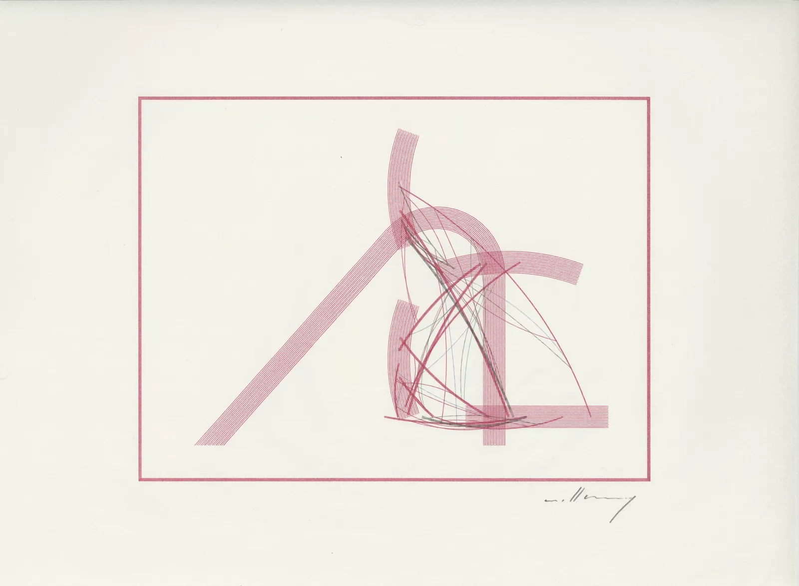 LNKD (Jumble, 001) by Robert Mallary, 1980