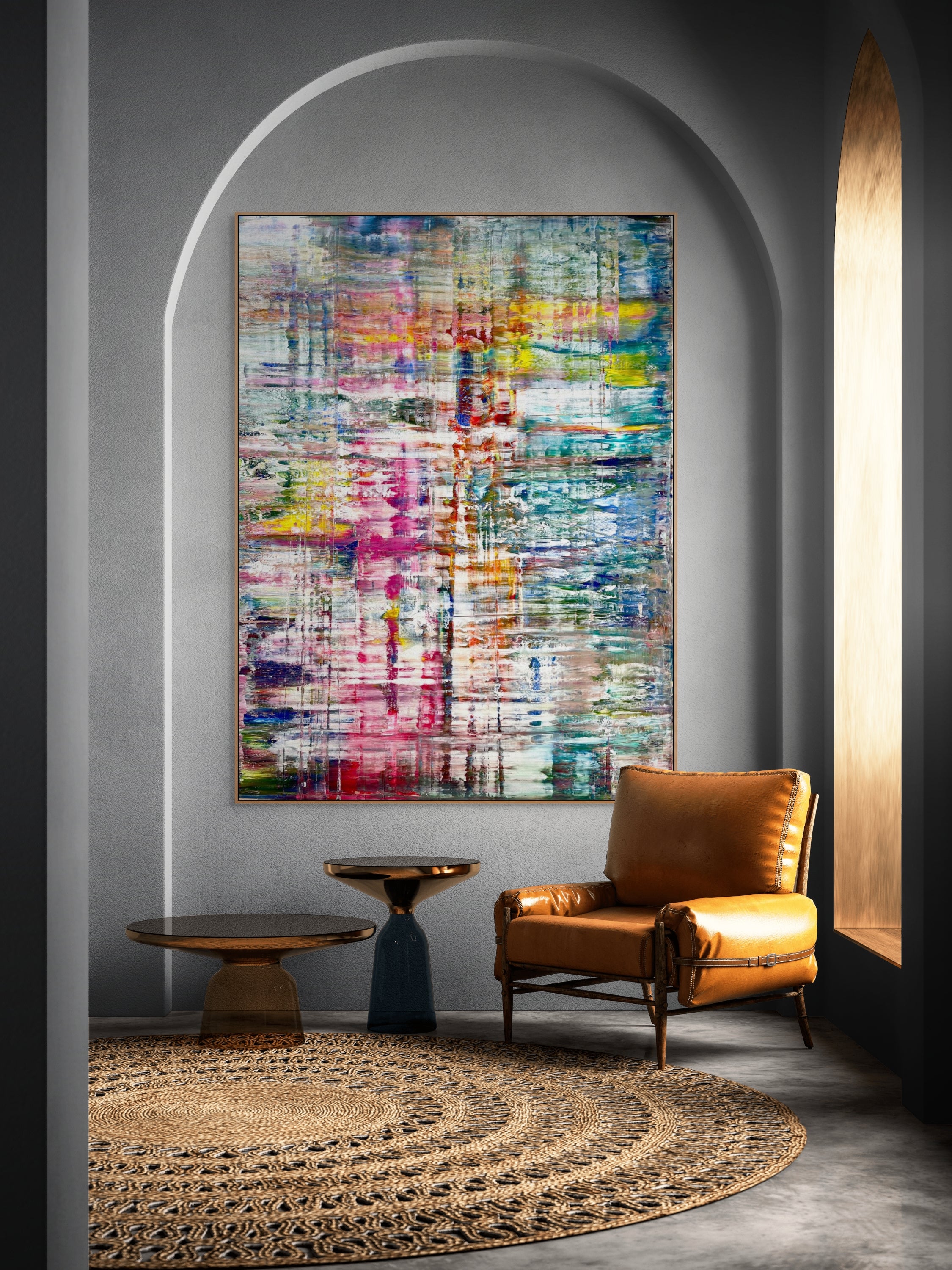 Artwork by Robert Niesse, Abstract informal 2023-2070-4, Made of Oil on canvas 
