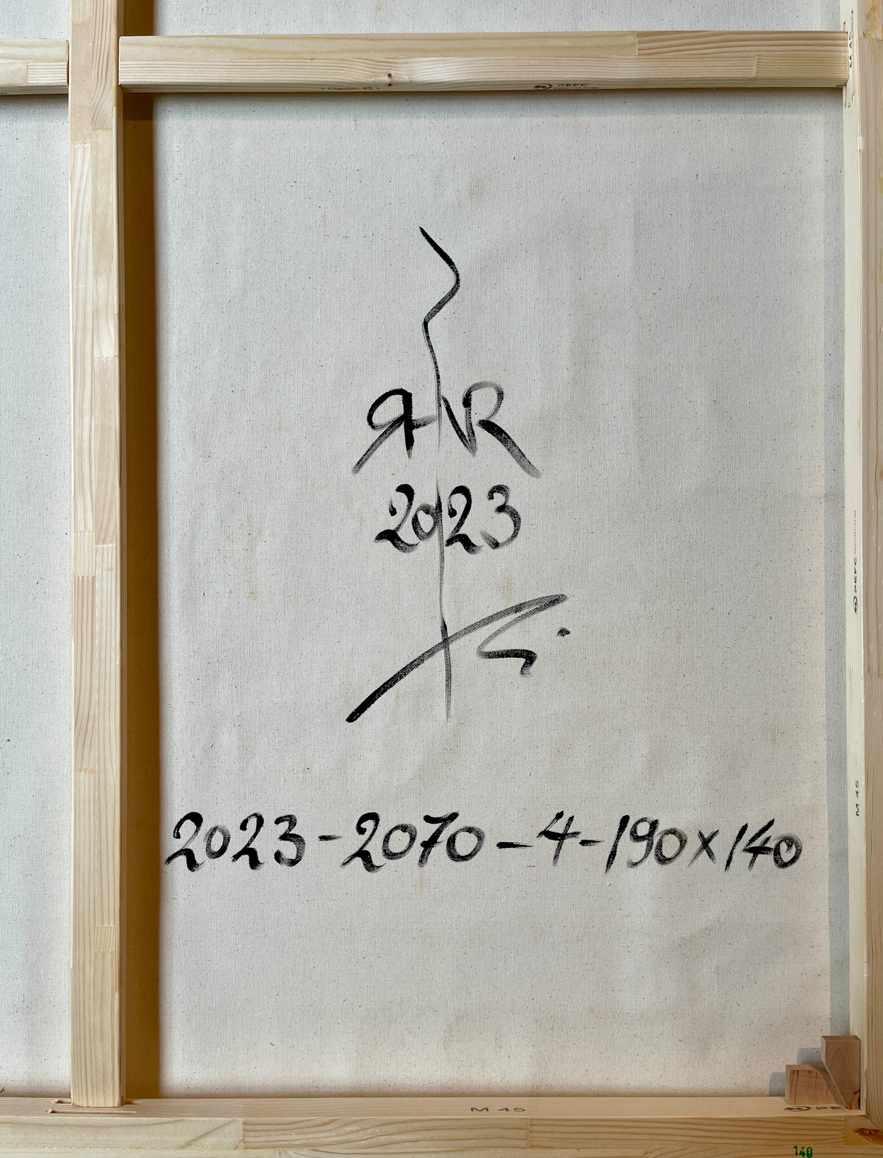 Artwork by Robert Niesse, Abstract informal 2023-2070-4, Made of Oil on canvas 