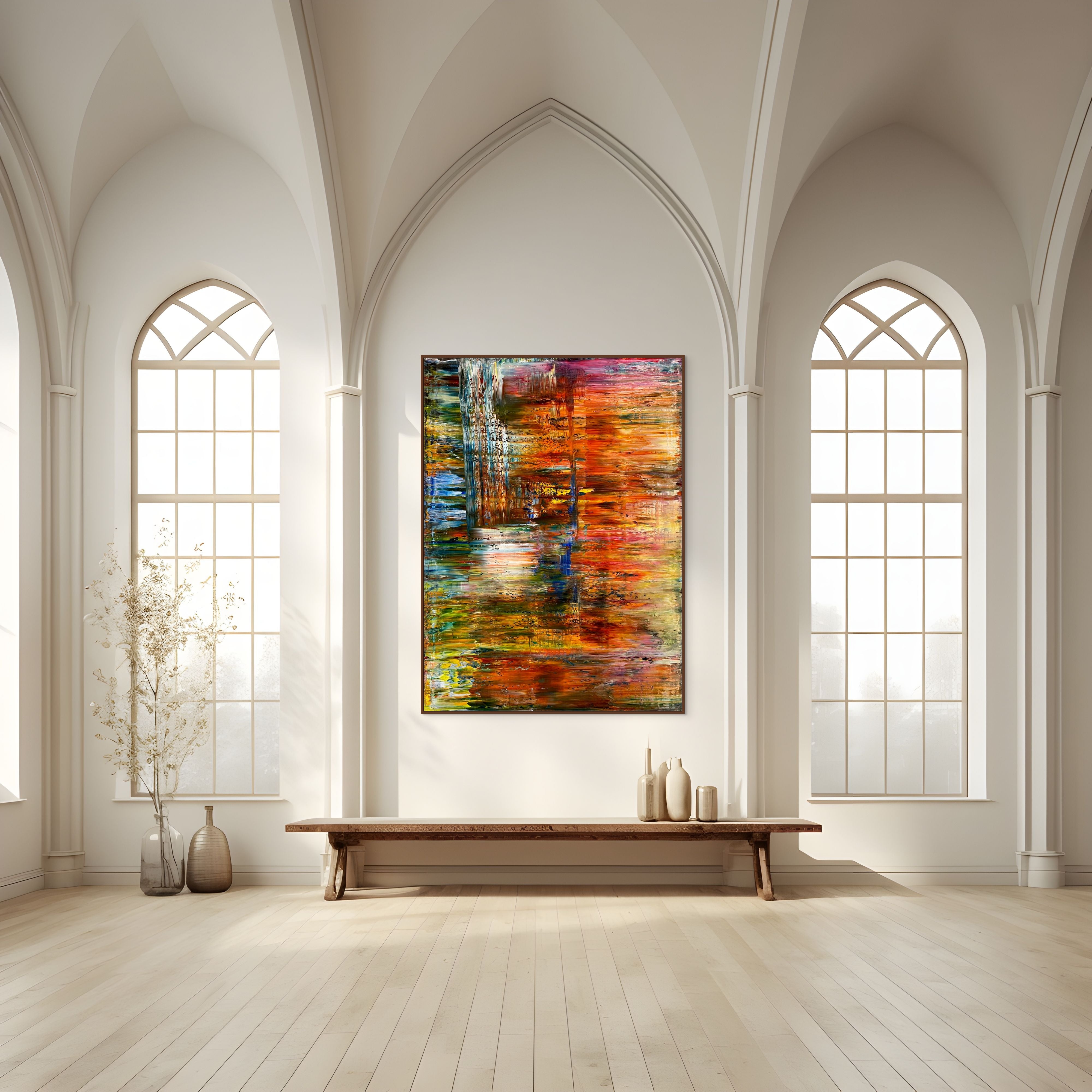Artwork by Robert Niesse, Abstract informal 2023-2101-1, Made of Oil on canvas 