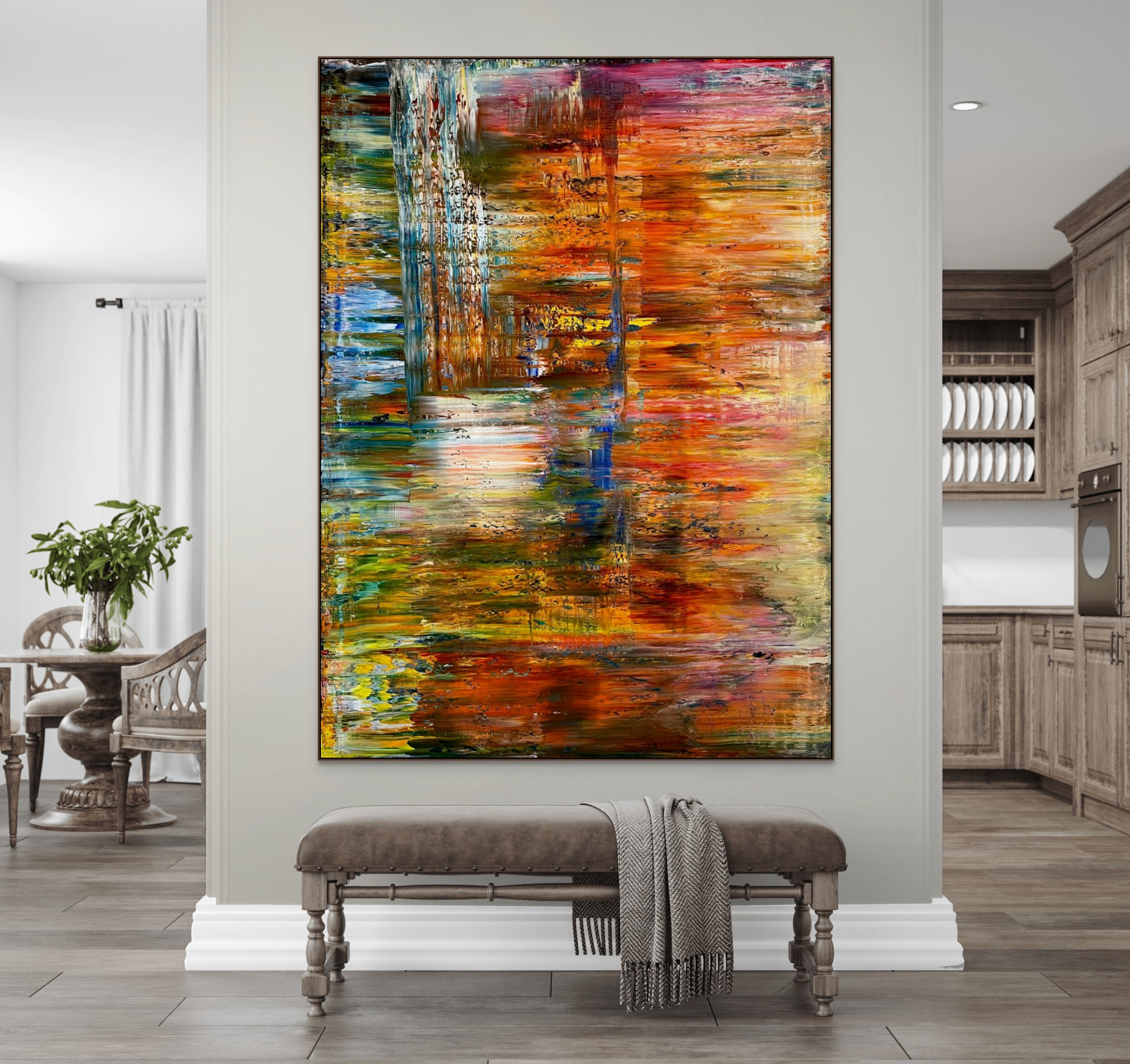 Artwork by Robert Niesse, Abstract informal 2023-2101-1, Made of Oil on canvas 