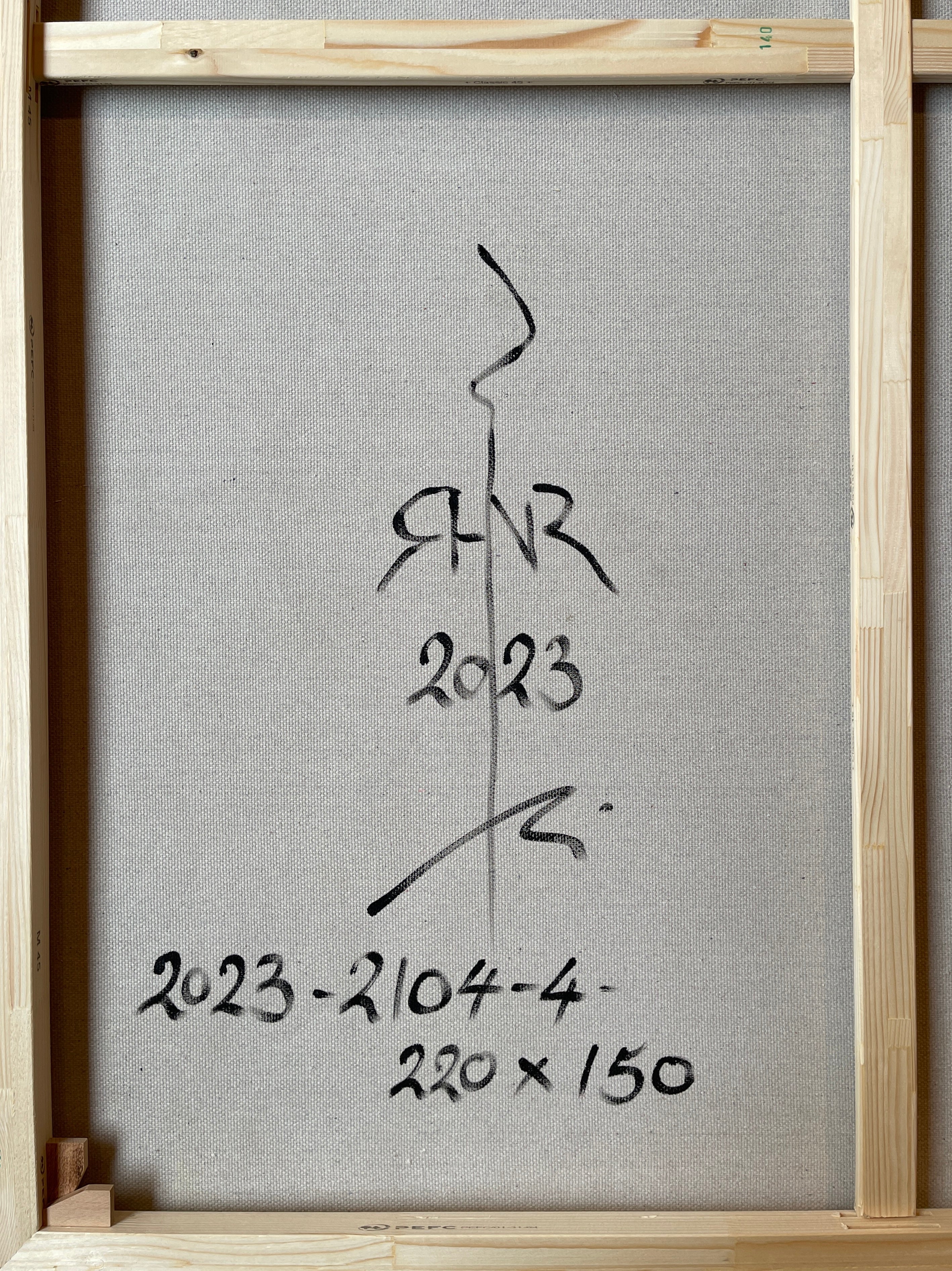 Artwork by Robert Niesse, Abstract informal 2023-2104-4, Made of Oil on linen 