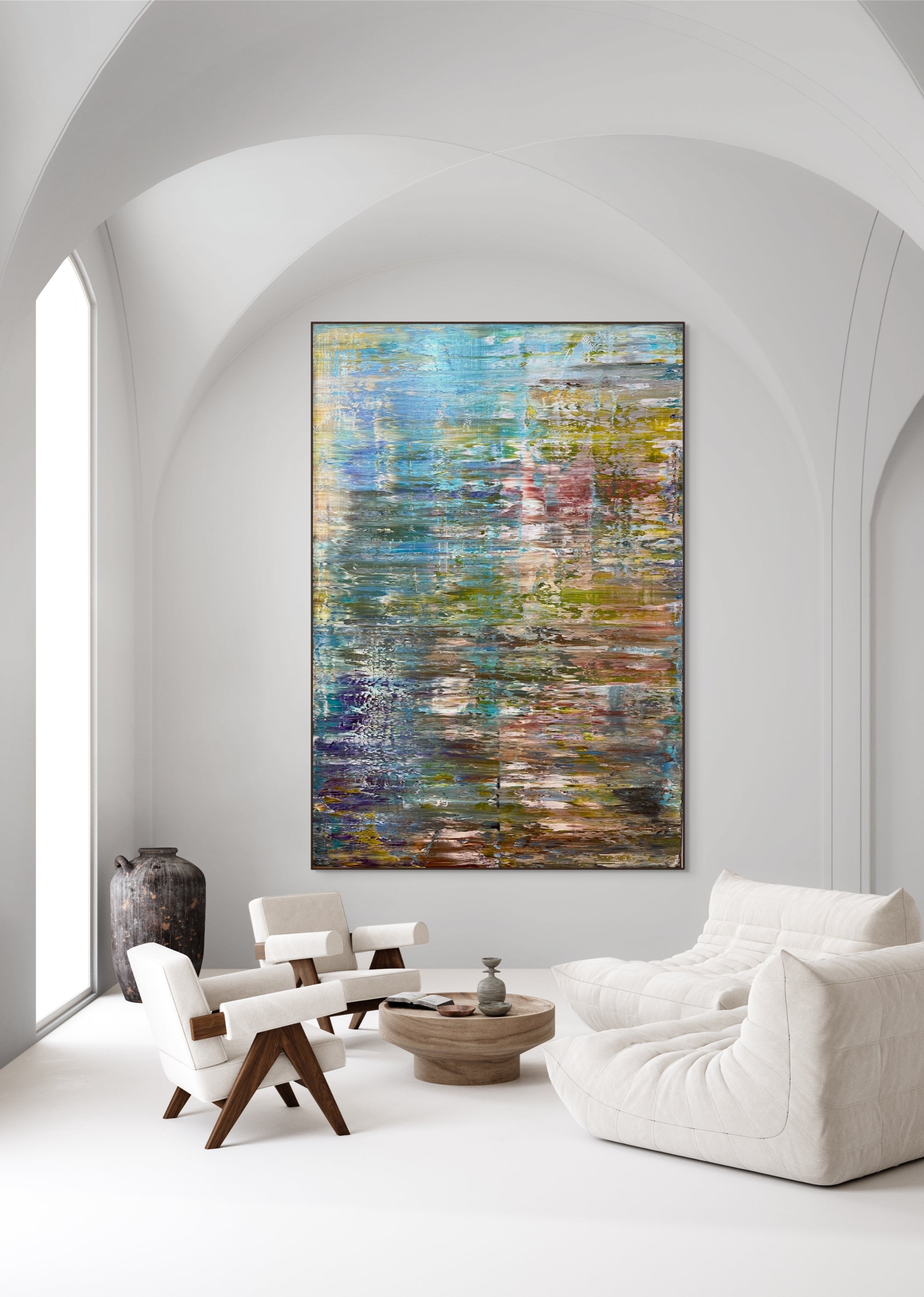 Artwork by Robert Niesse, Abstract informal 2023-2104-5, Made of Oil on linen 
