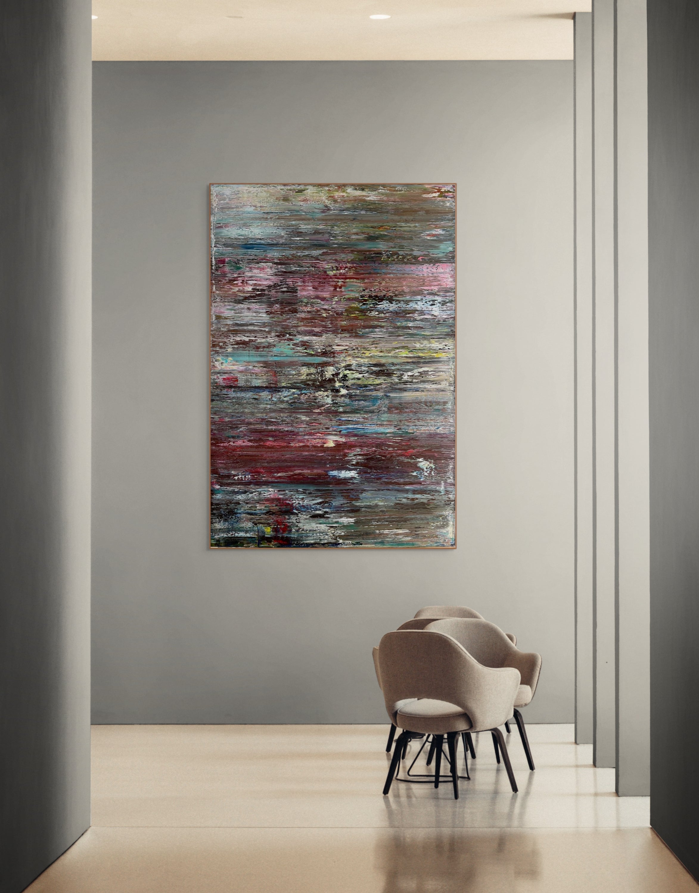 Artwork by Robert Niesse, Abstract informal 2023-2104-9, Made of Oil on linen 