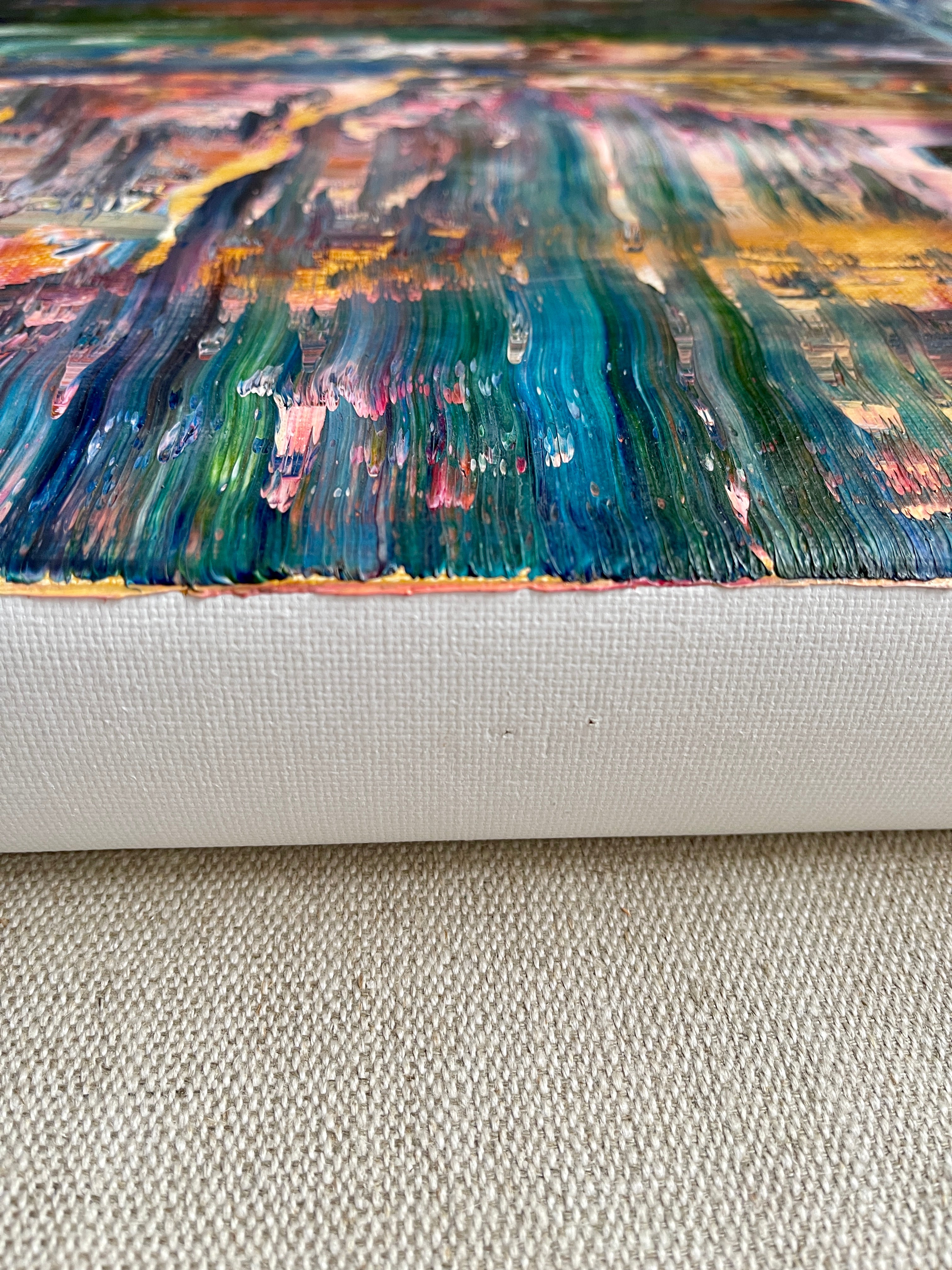 Artwork by Robert Niesse, Abstract informal 2024-2111-1, Made of Oil on canvas 