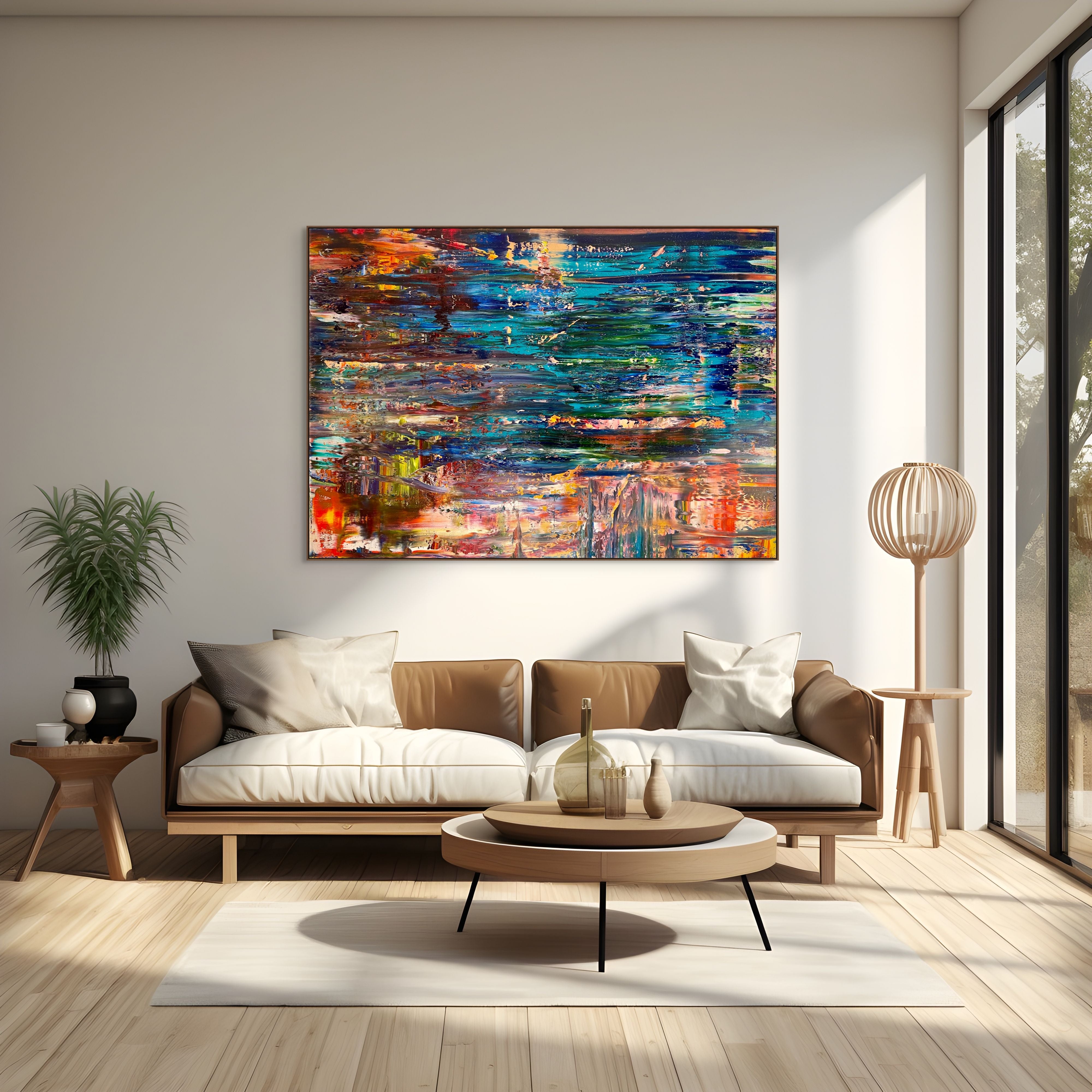 Artwork by Robert Niesse, Abstract informal 2024-2111-1, Made of Oil on canvas 