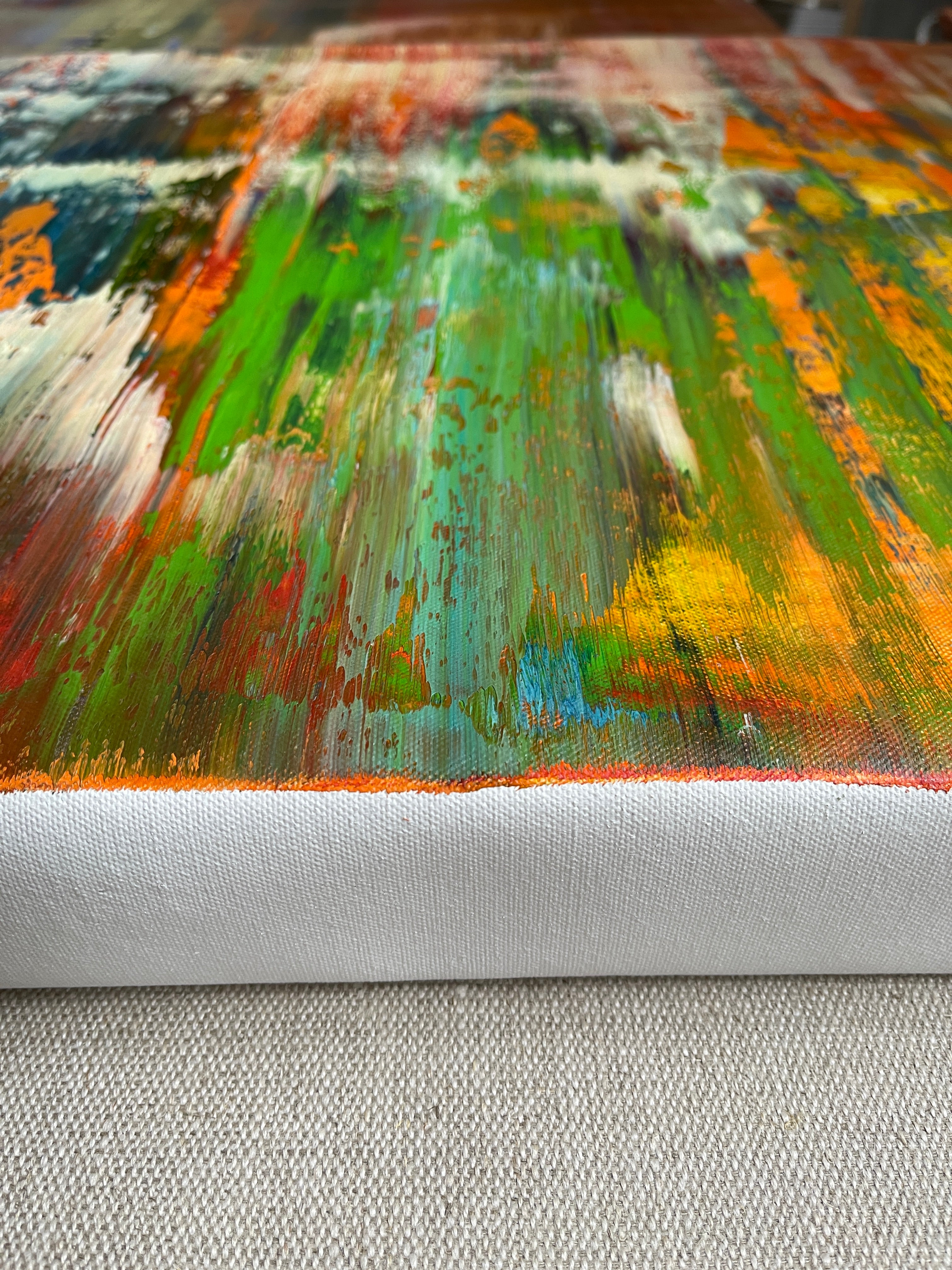 Artwork by Robert Niesse, Abstract informal 2024-2121-5, Made of Oil on canvas 