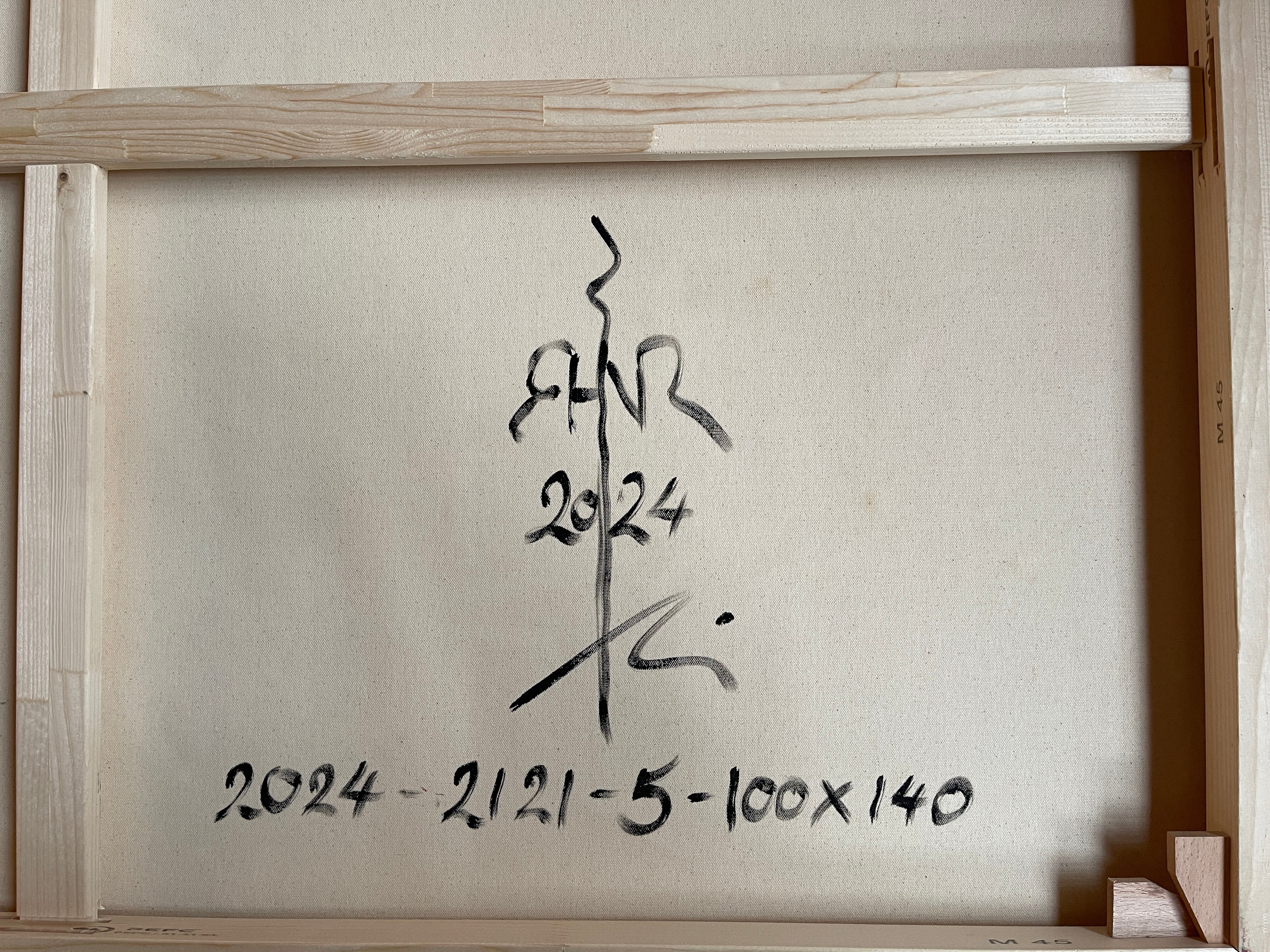 Artwork by Robert Niesse, Abstract informal 2024-2121-5, Made of Oil on canvas 