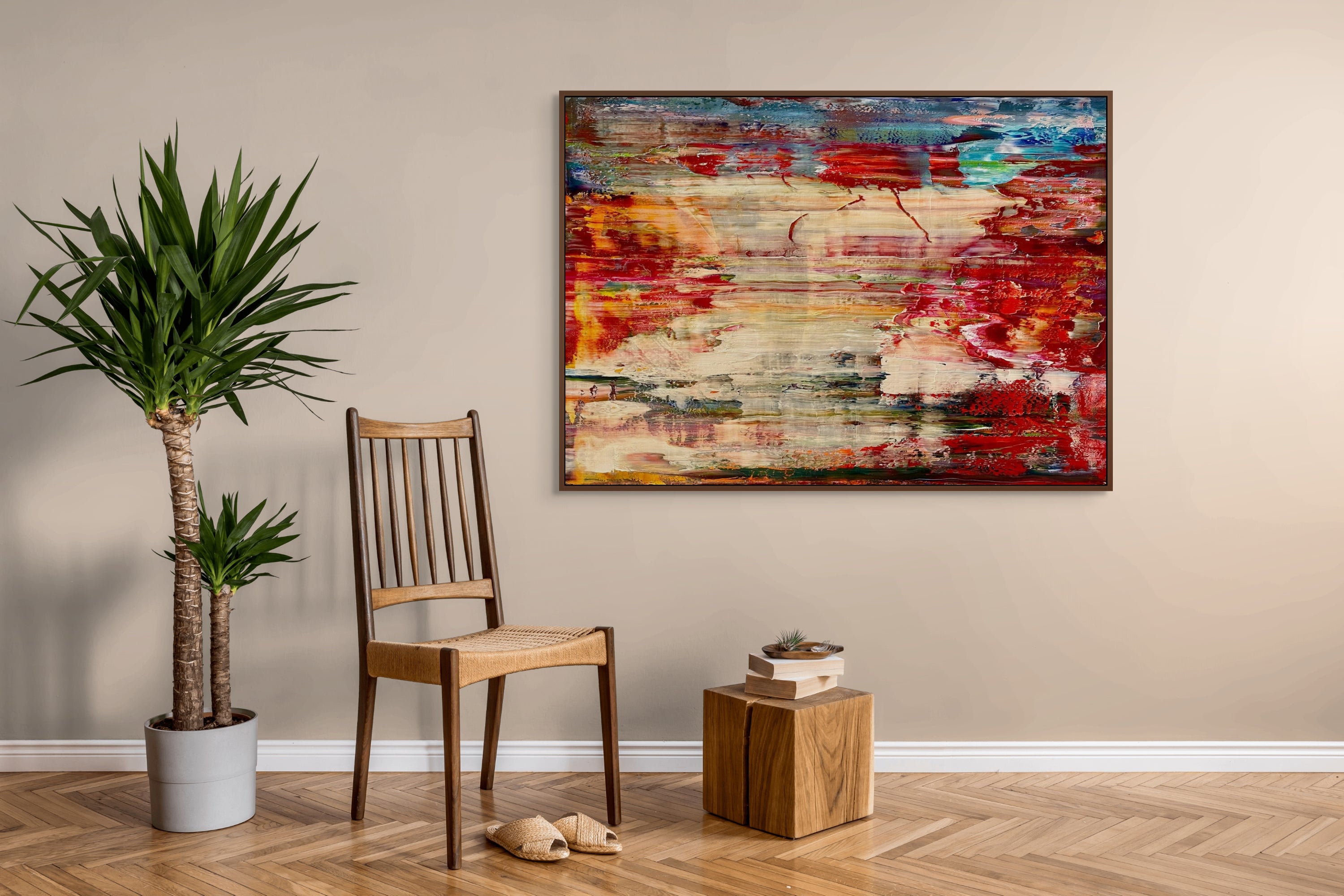 Artwork by Robert Niesse, Abstract informal 2024-2121-6, Made of Oil on canvas 