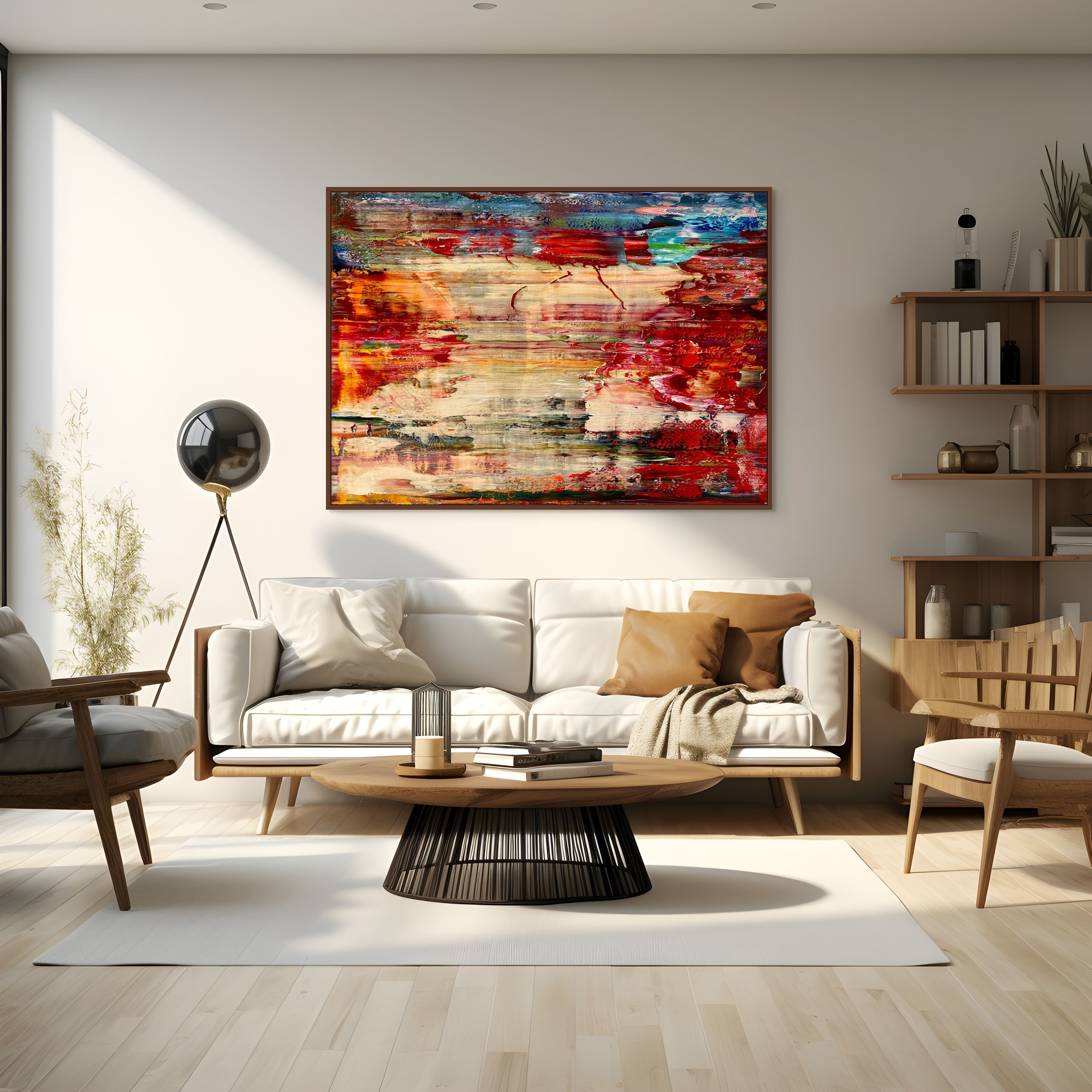 Artwork by Robert Niesse, Abstract informal 2024-2121-6, Made of Oil on canvas 