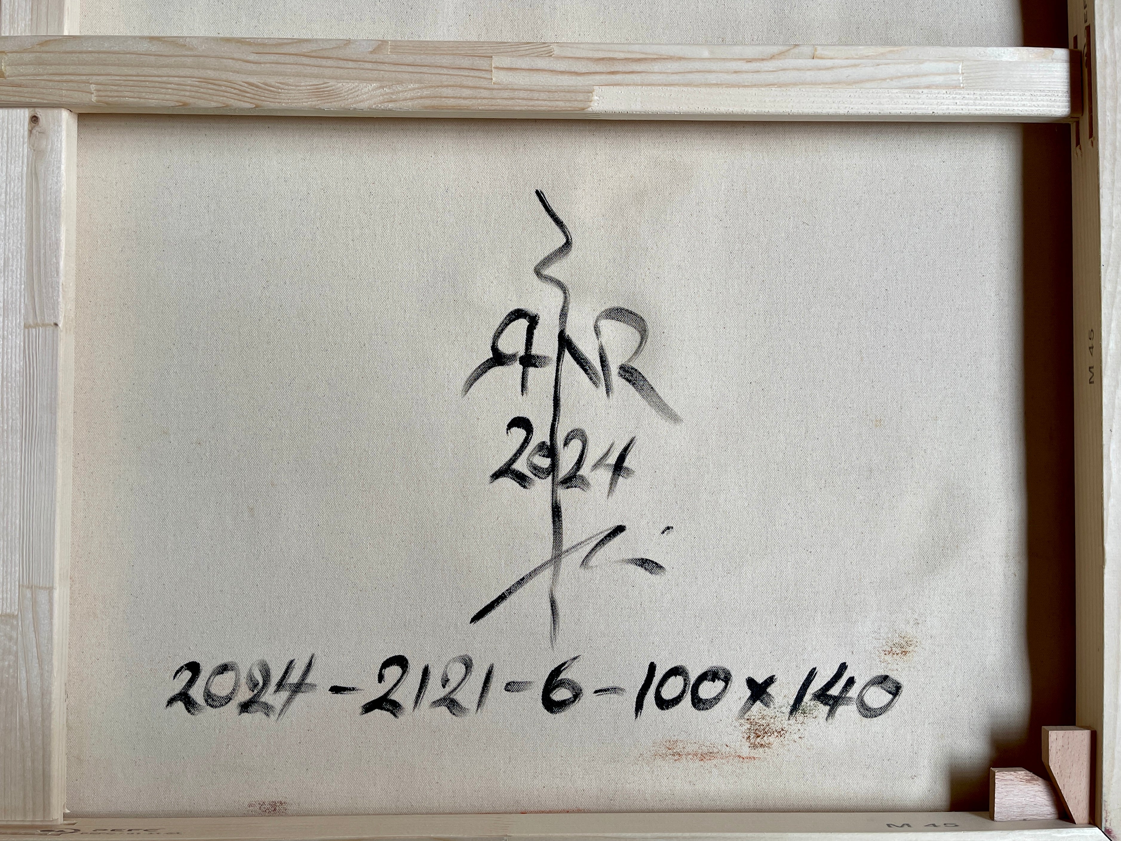 Artwork by Robert Niesse, Abstract informal 2024-2121-6, Made of Oil on canvas 